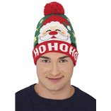 Ho Ho Ho Christmas Hat Wool Look