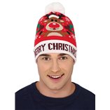 Reindeer Christmas Hat Wool Look