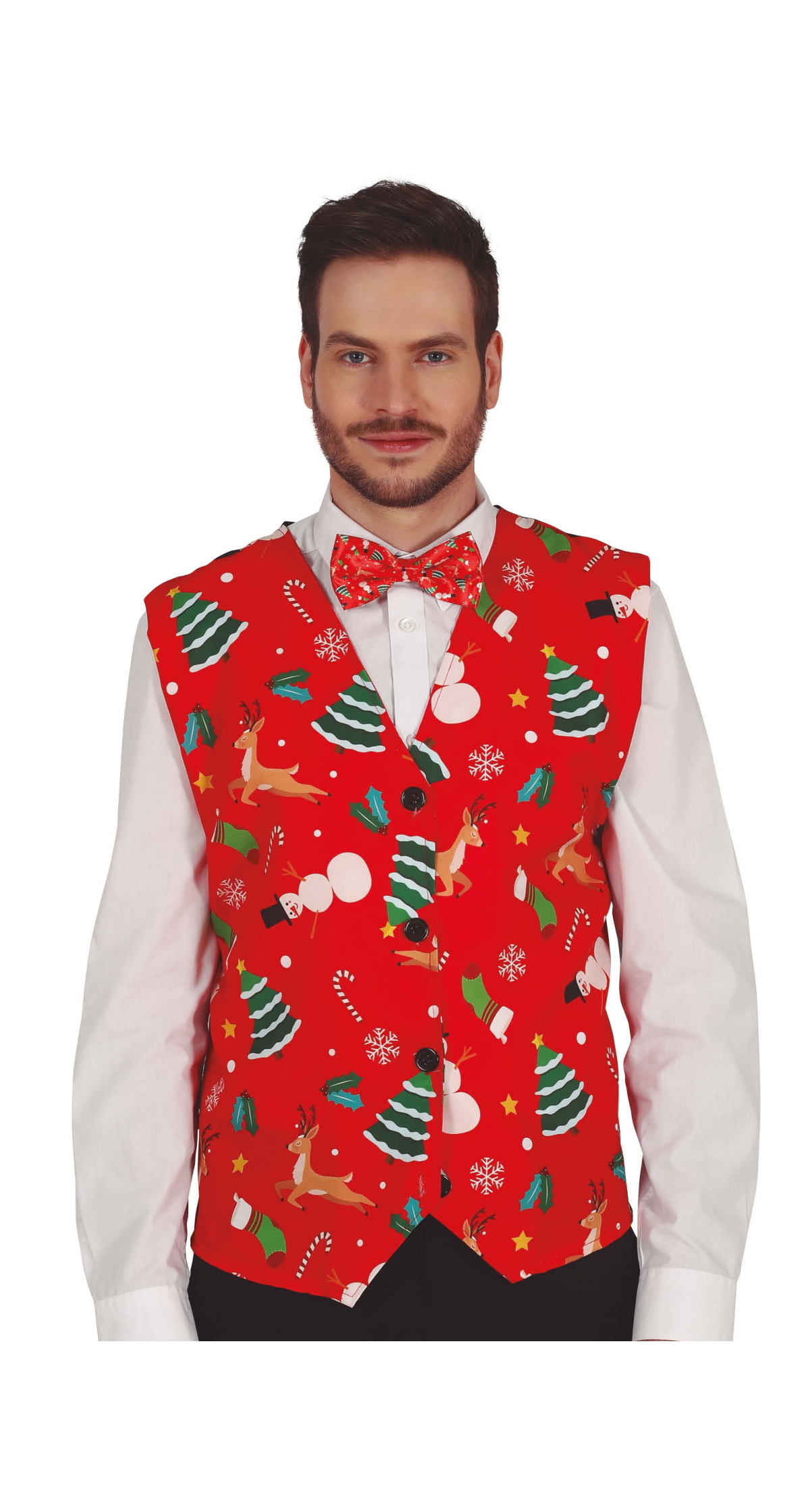 Red Christmas Vest For Adults