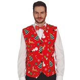Red Christmas Vest For Adults