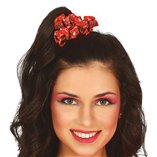 Red Christmas Scrunchie Hair Tie