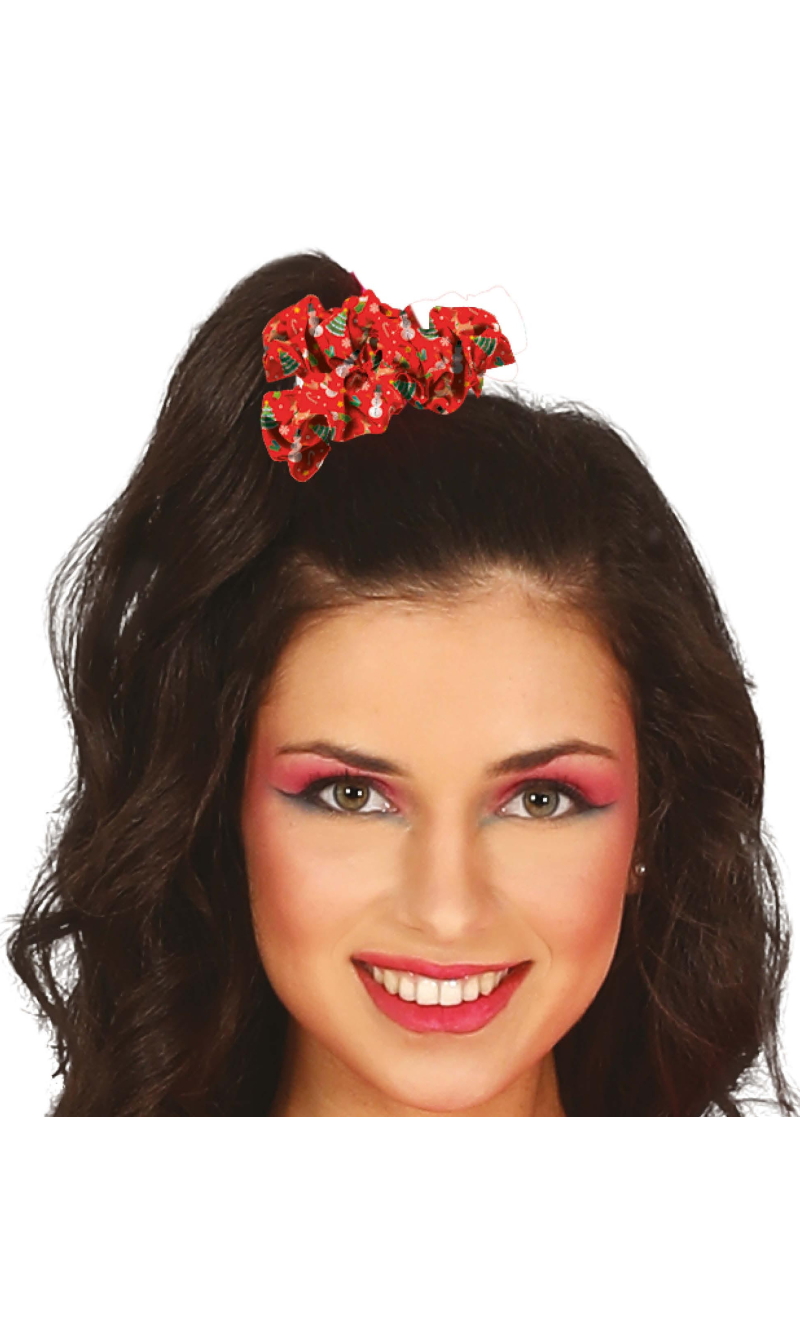 Christmas Red Scrunchie Hair Tie