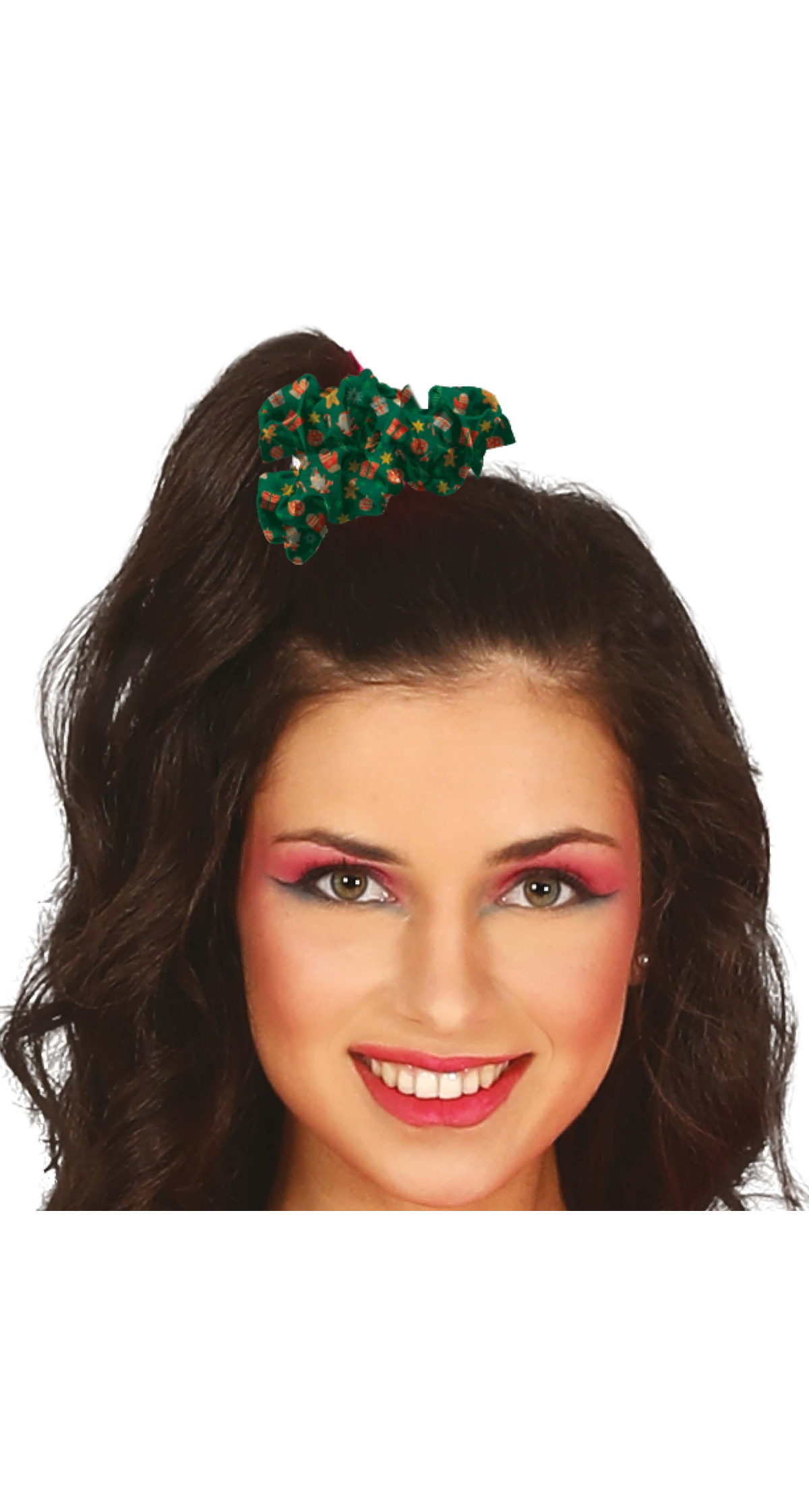 Christmas Green Scrunchie Hair Tie
