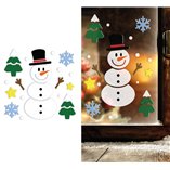 Snowman Gel Decoration 20x25cm