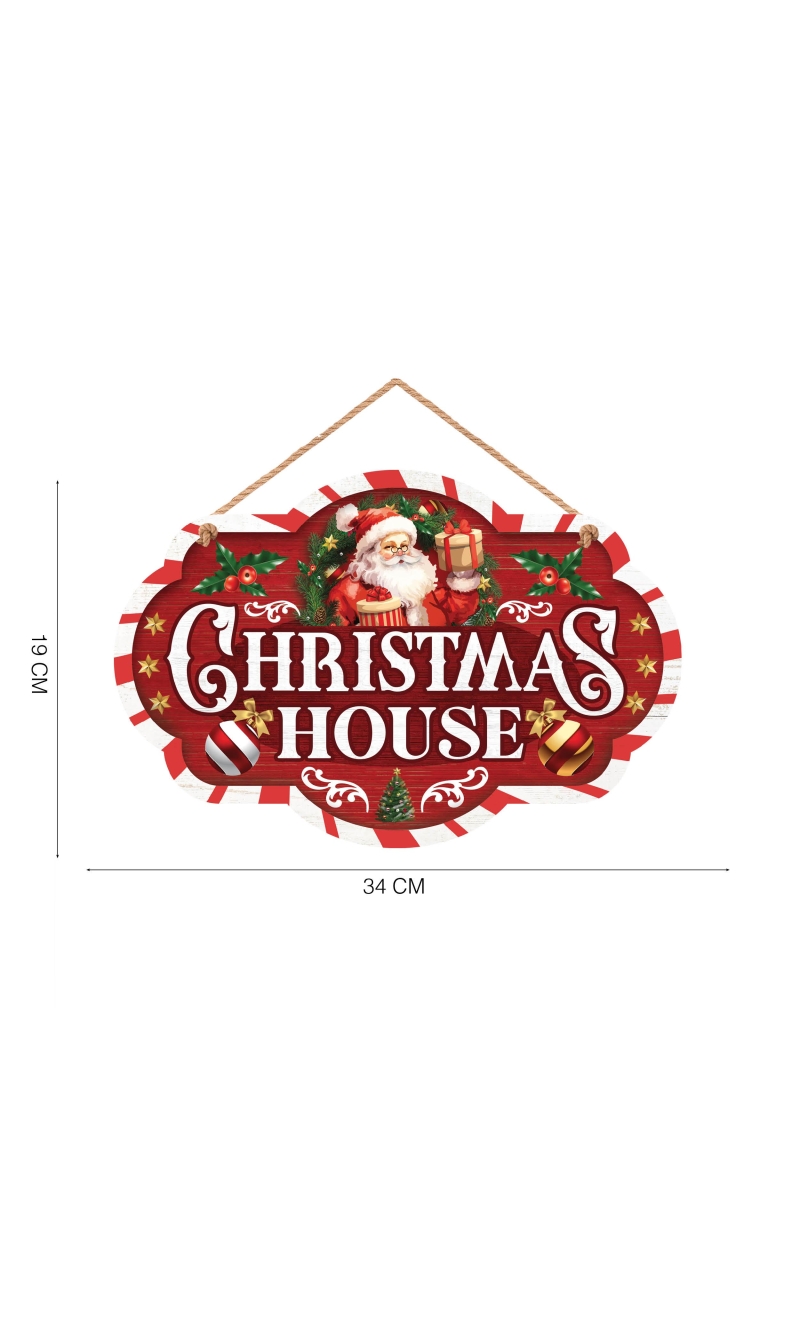 Christmas Sign Christmas House 30x20cm