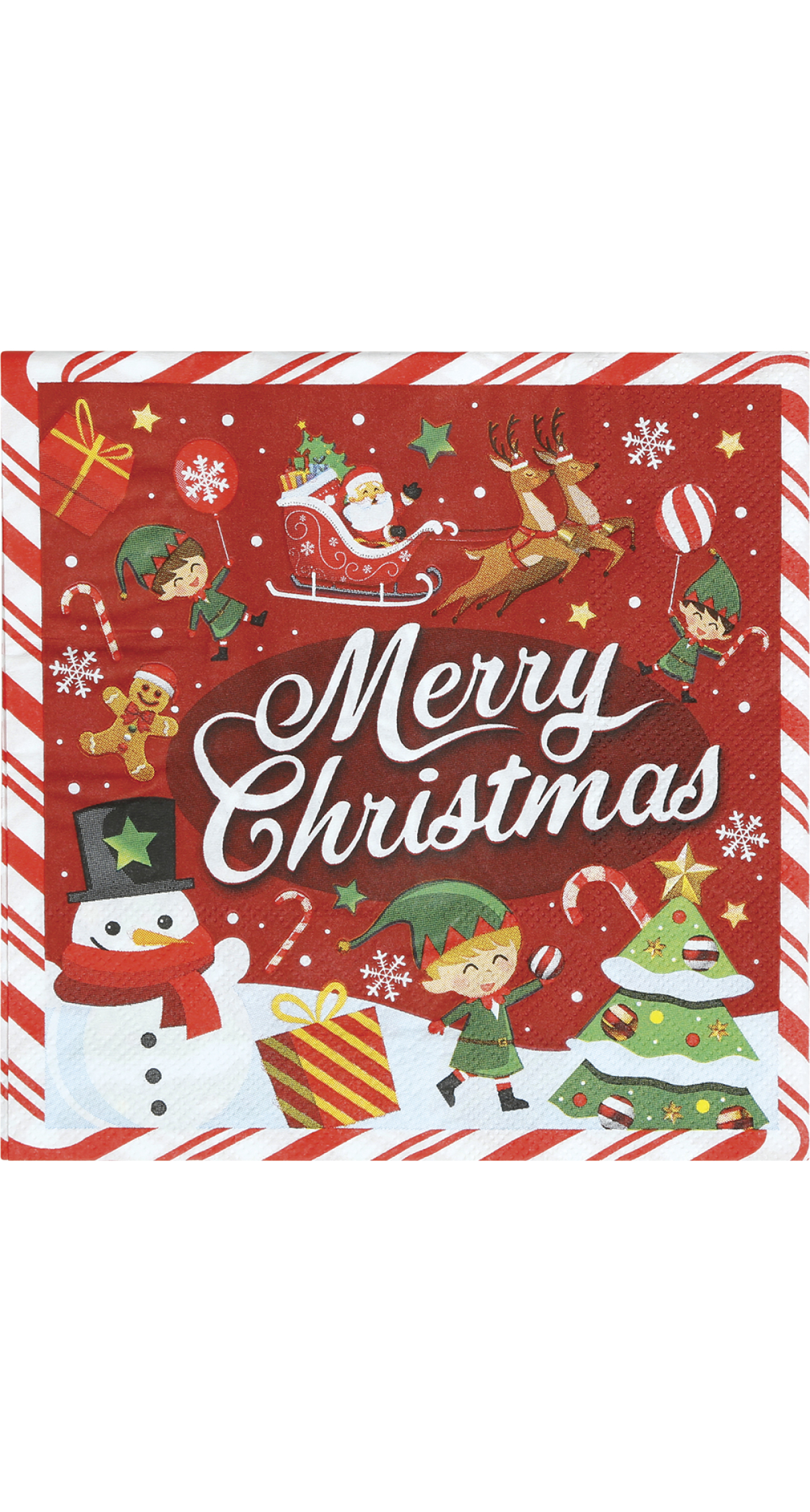 Christmas Merry Christmas Napkins 16x16cm - 20pcs