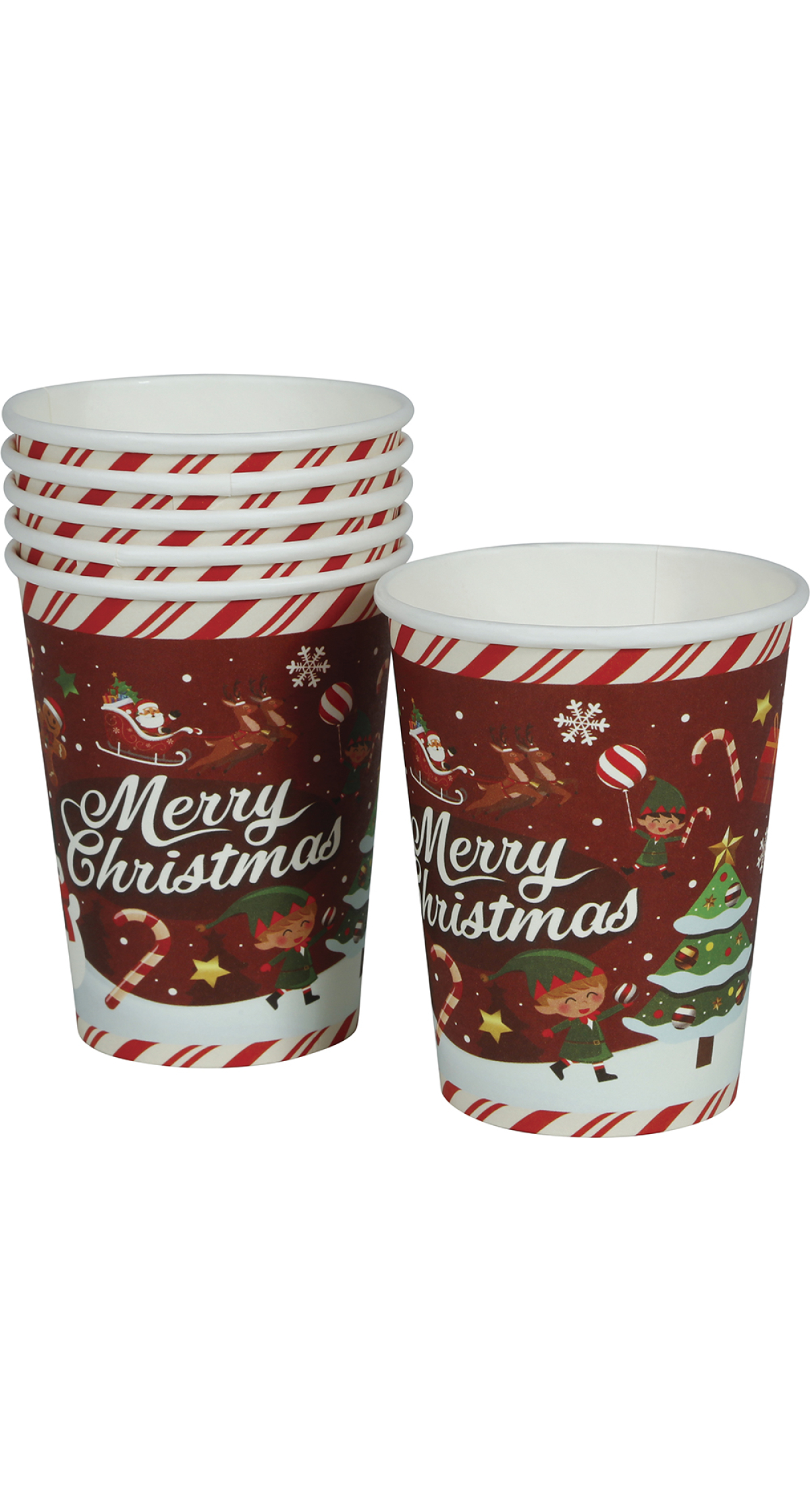 Christmas Merry Christmas Cups 240ml - 6pcs
