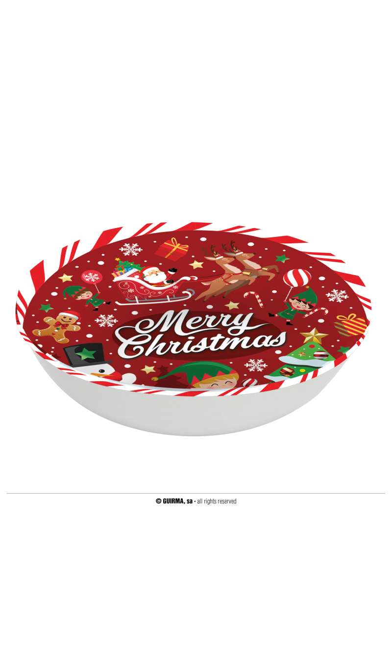 Christmas Plastic Bowl Merry Christmas 32cm