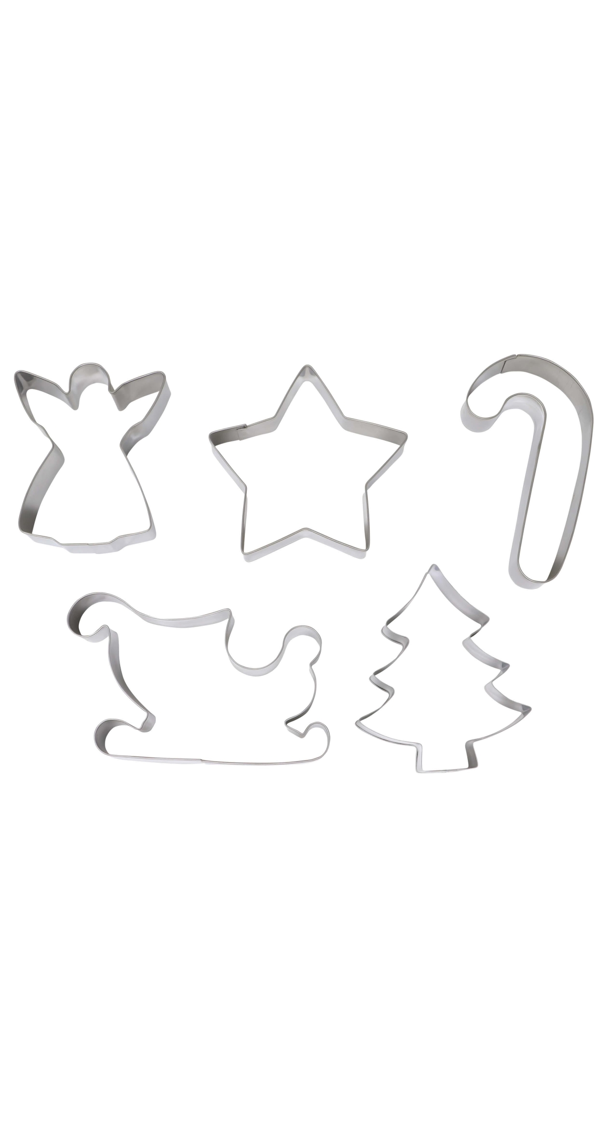 Christmas Metal Cookie Cutters (41490) - 5pcs