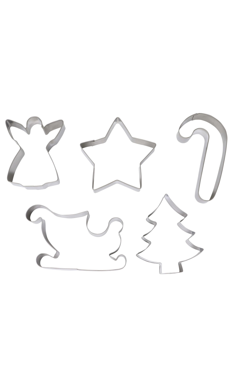 Christmas Metal Cookie Cutters (41490) - 5pcs