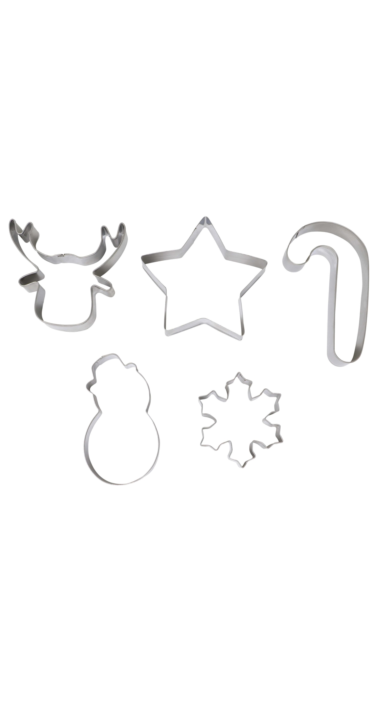 Christmas Metal Cookie Cutters (41491) - 5pcs