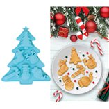 Silicone Baking Mold 6 Cookies Tree 20x23cm