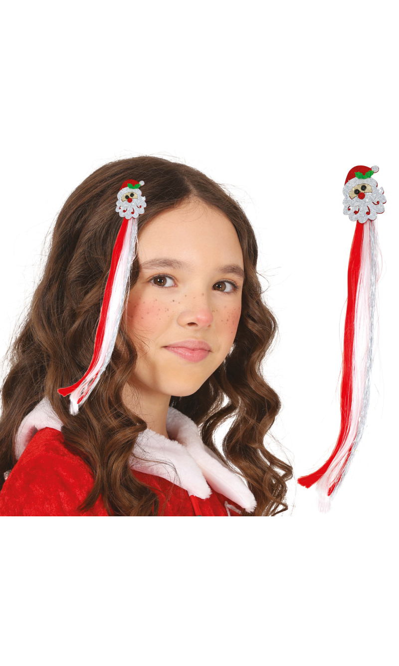 Christmas Santa Claus Hair Streak 30cm
