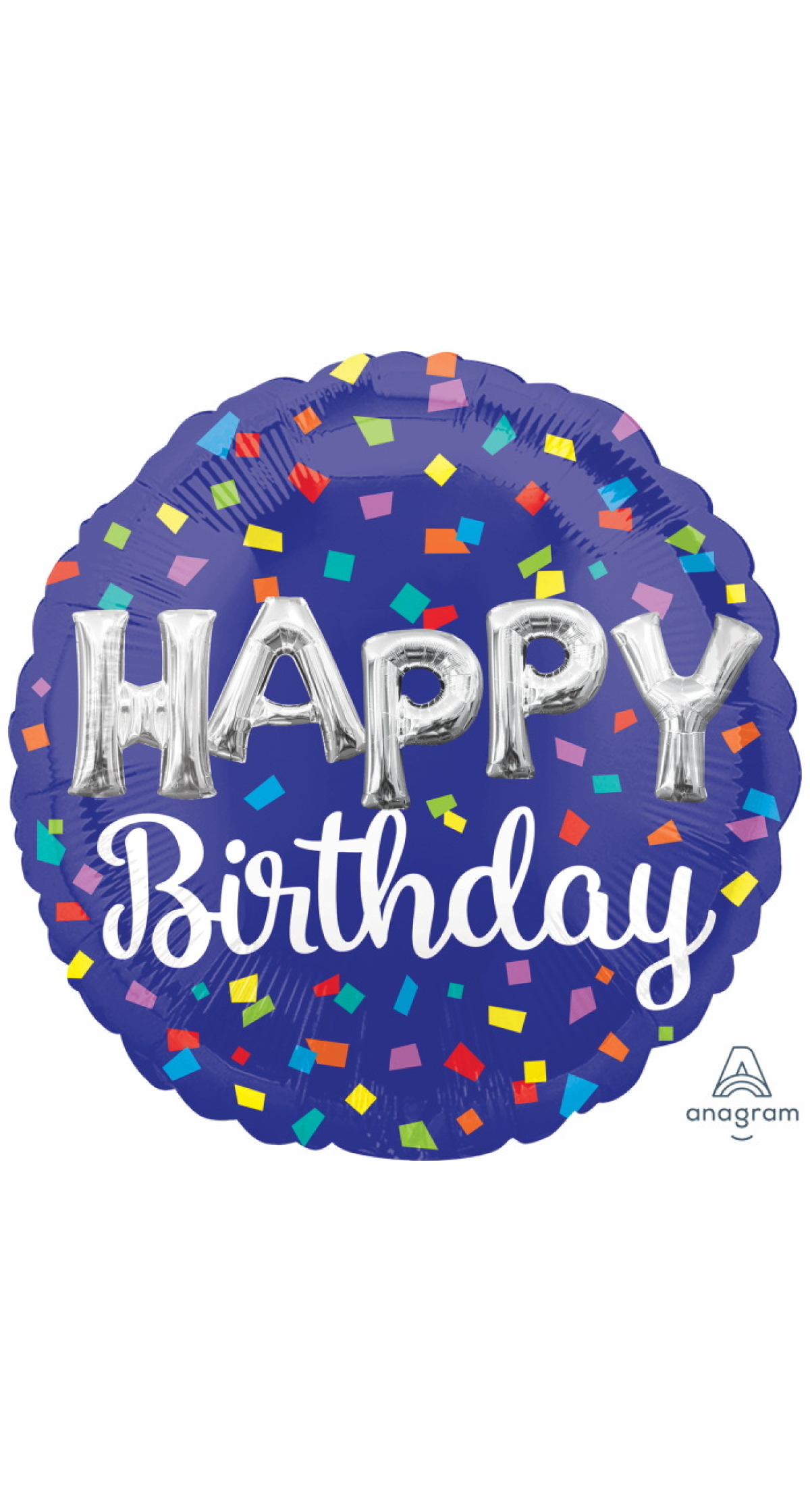 Hbd Balloon Letters Standard Circle Foil Balloon 17" (42cm)