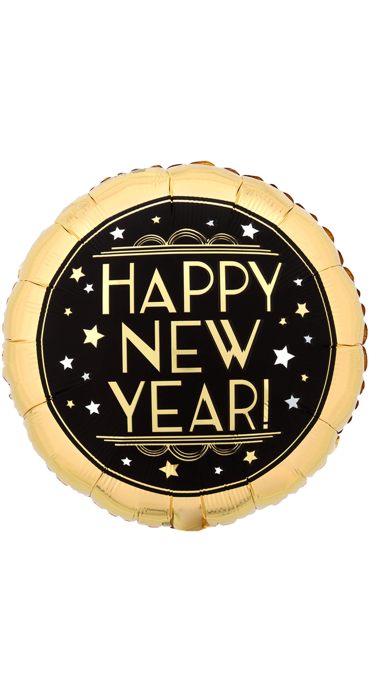 Happy New Year Vintage Satin Foil Balloon - 43cm