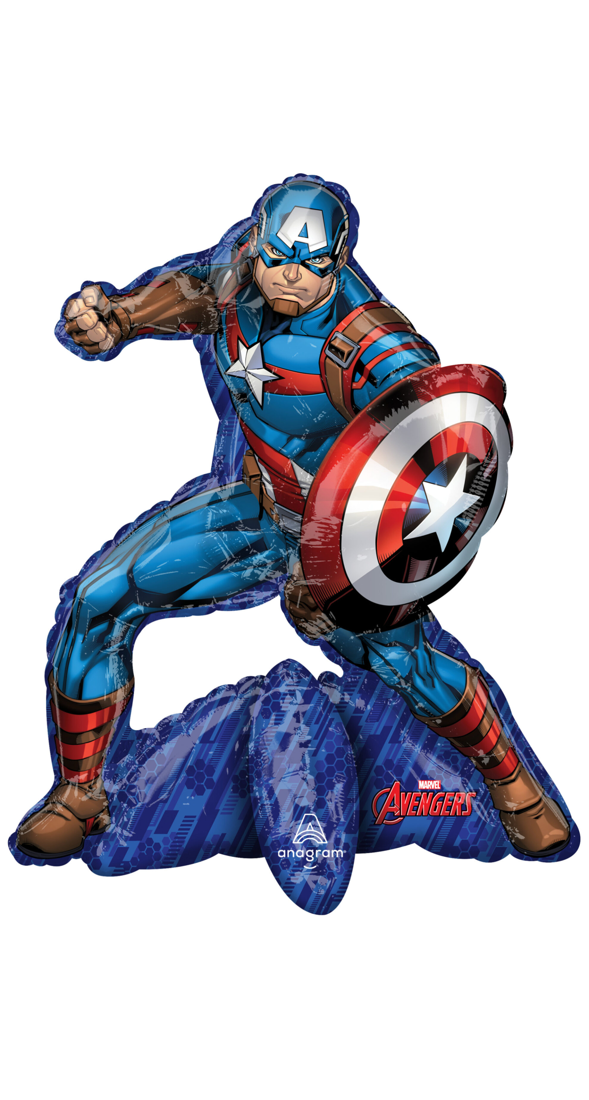 Avengers Captain America Air Fill Only Foil Balloon - 55 x 66cm