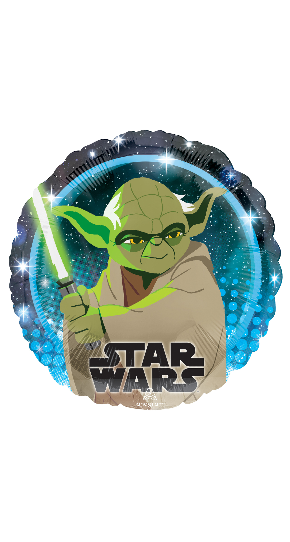Star Wars Galaxy Yoda Standard Circle Foil Balloon 17" (42cm)