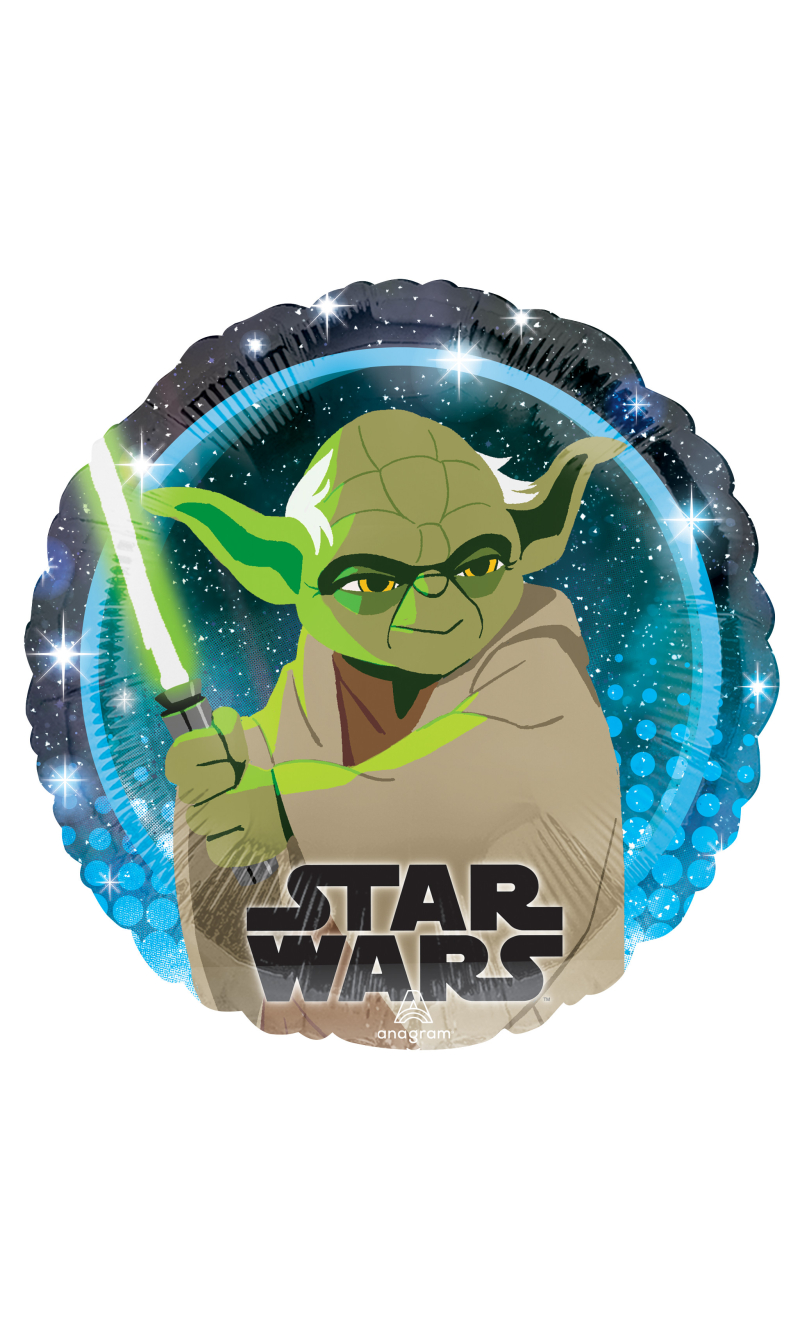 Star Wars Galaxy Yoda Standard Circle Foil Balloon 17" (42cm)