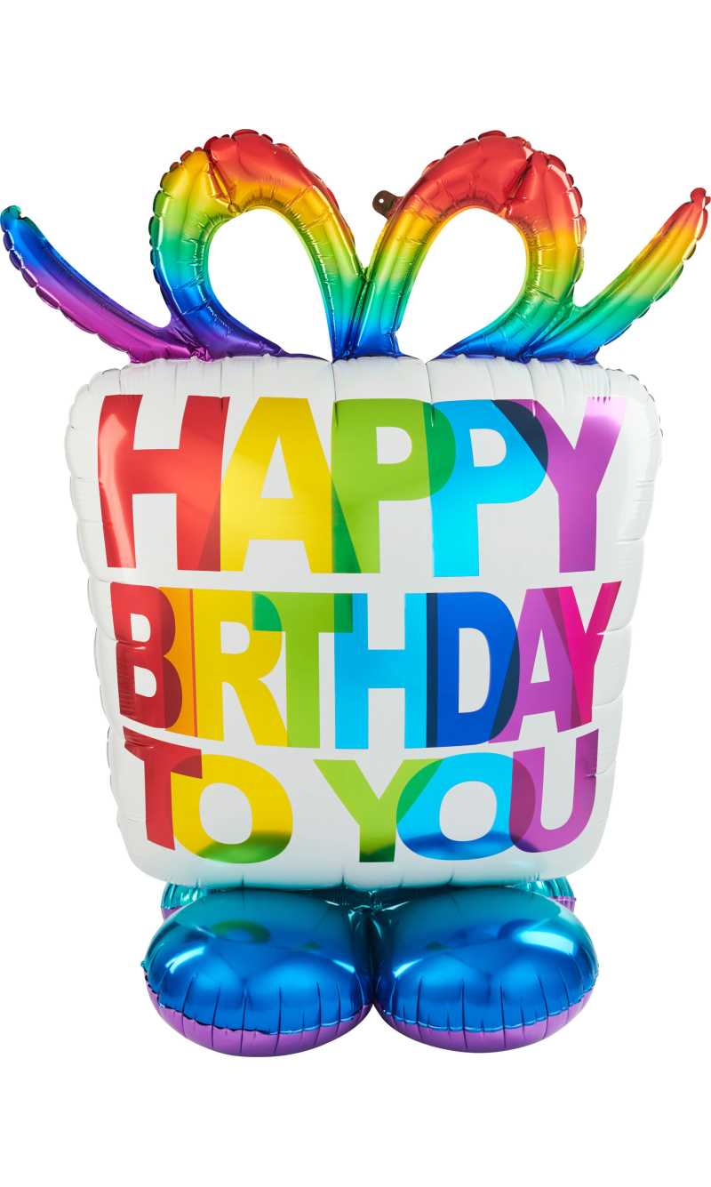Birthday Present Airloonz Foil Balloon - 96 x 127cm