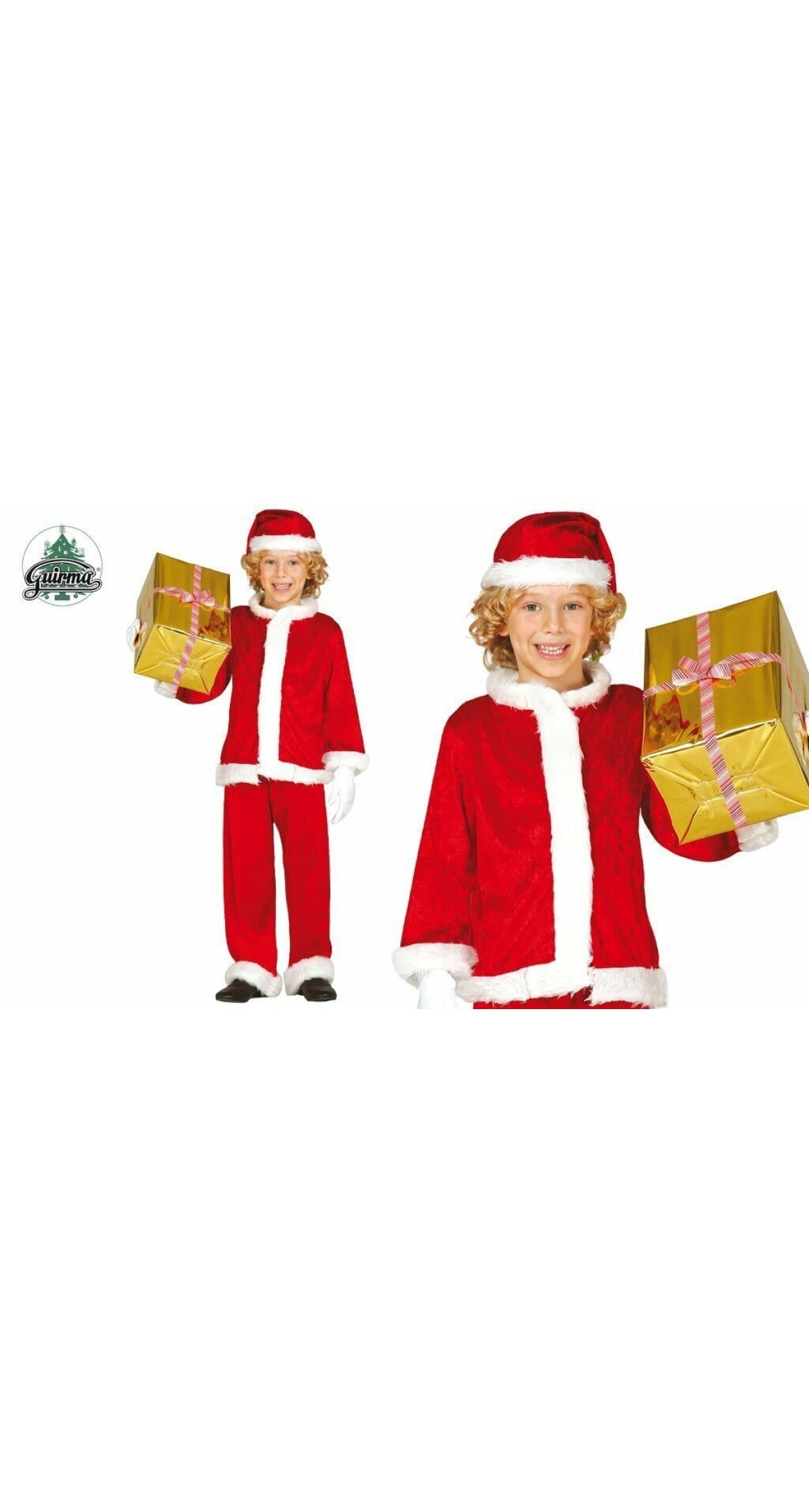 Deluxe Boy Santa Claus (Nino Noel) - Age 7 to 9 Years