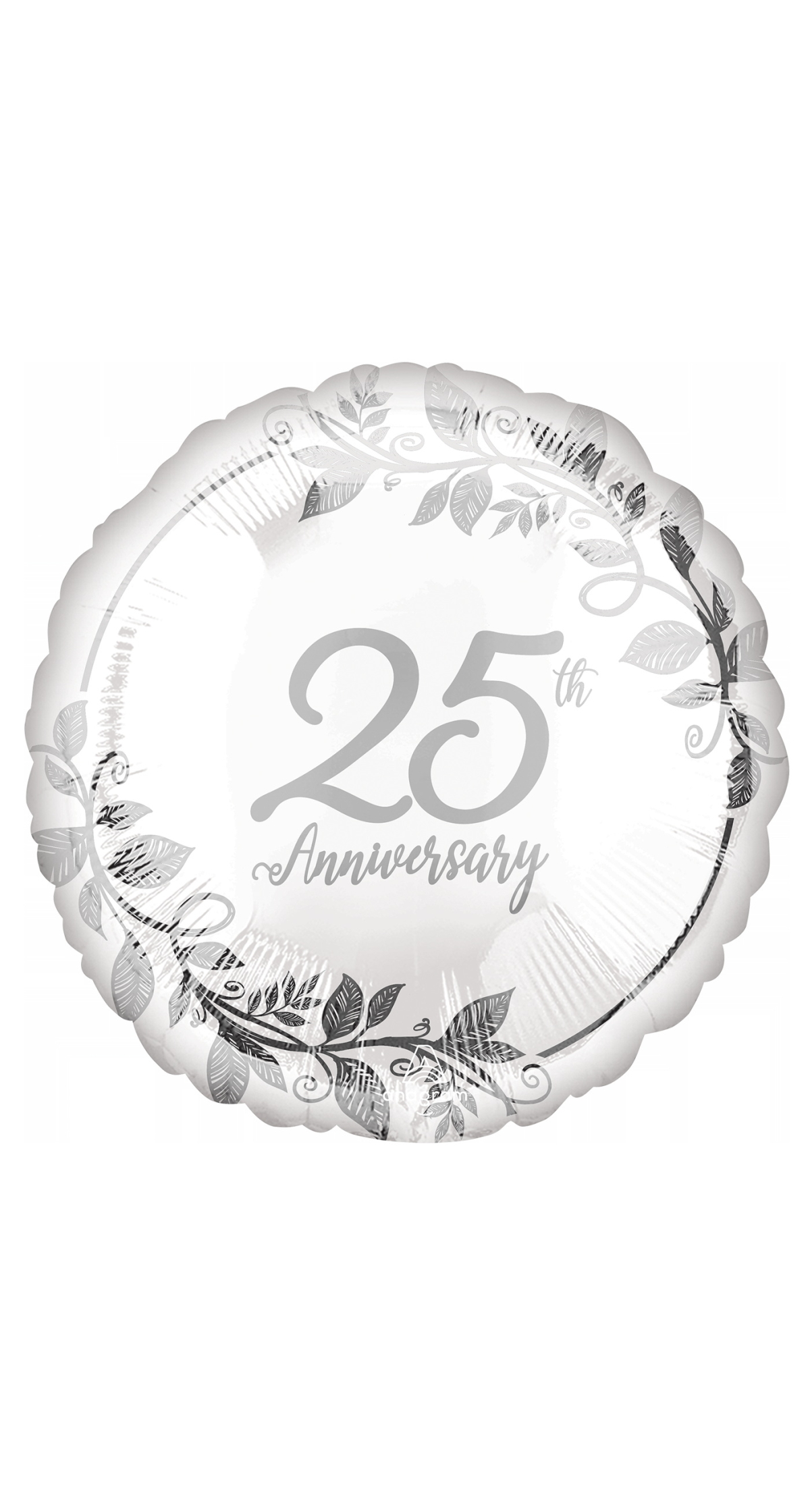 Happy 25Th Anniversary Standard Circle Foil Balloon 17" (42cm)
