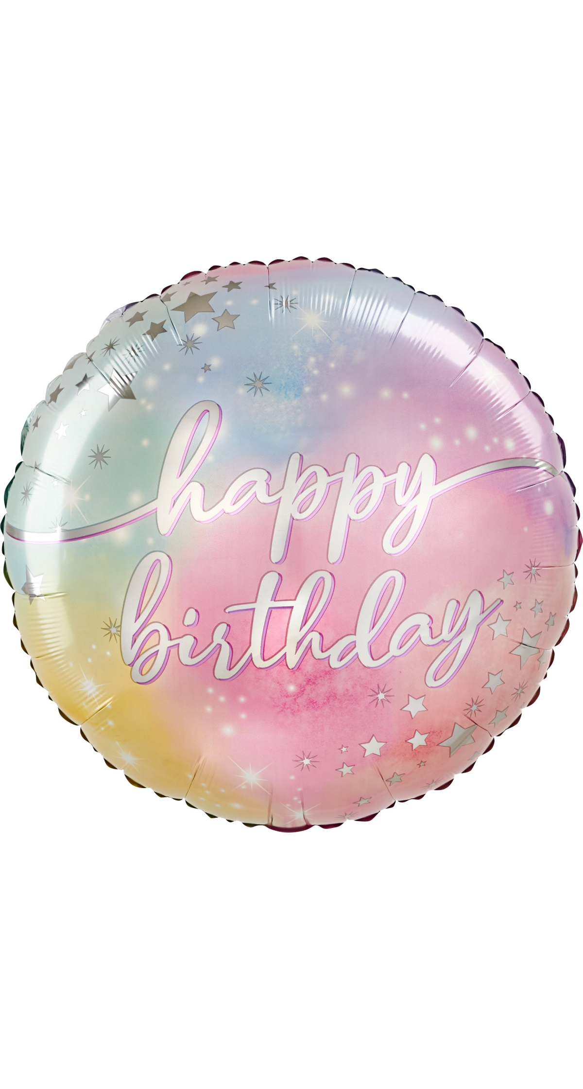 Luminous Birthday Jumbo Circle Foil Balloon - 71 x 71cm