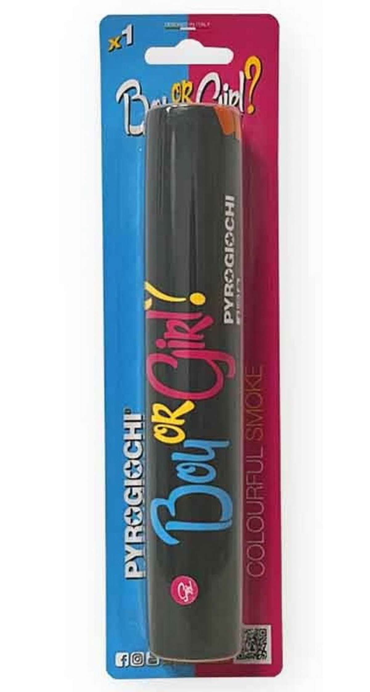 Coloured Smoke Bomb Flare Boy Or Girl - Pink