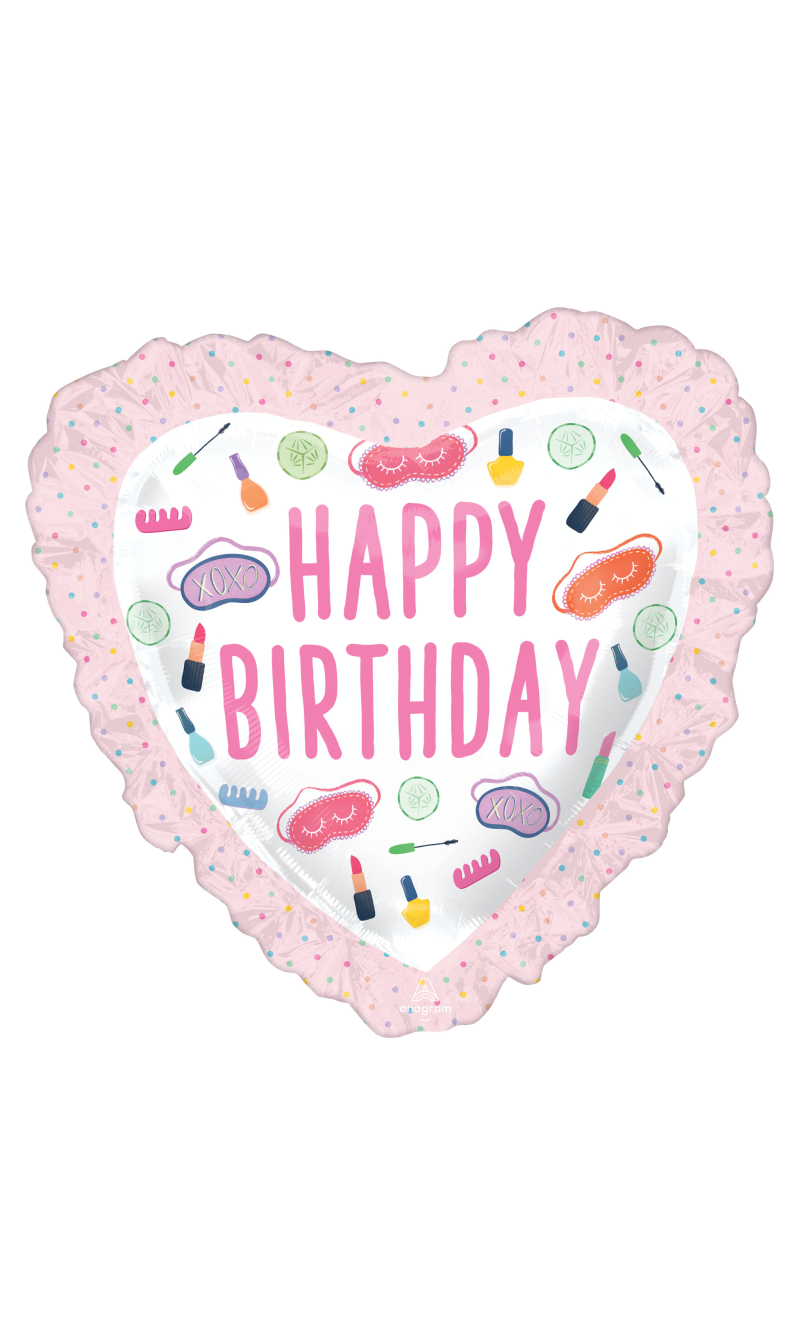 Spa Party SuperShape Foil Balloon P35 - 71 x 71cm