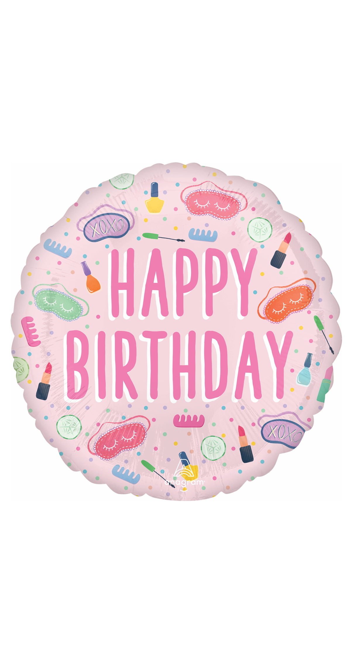 Spa Party Standard Circle Foil Balloon 17" (42cm)
