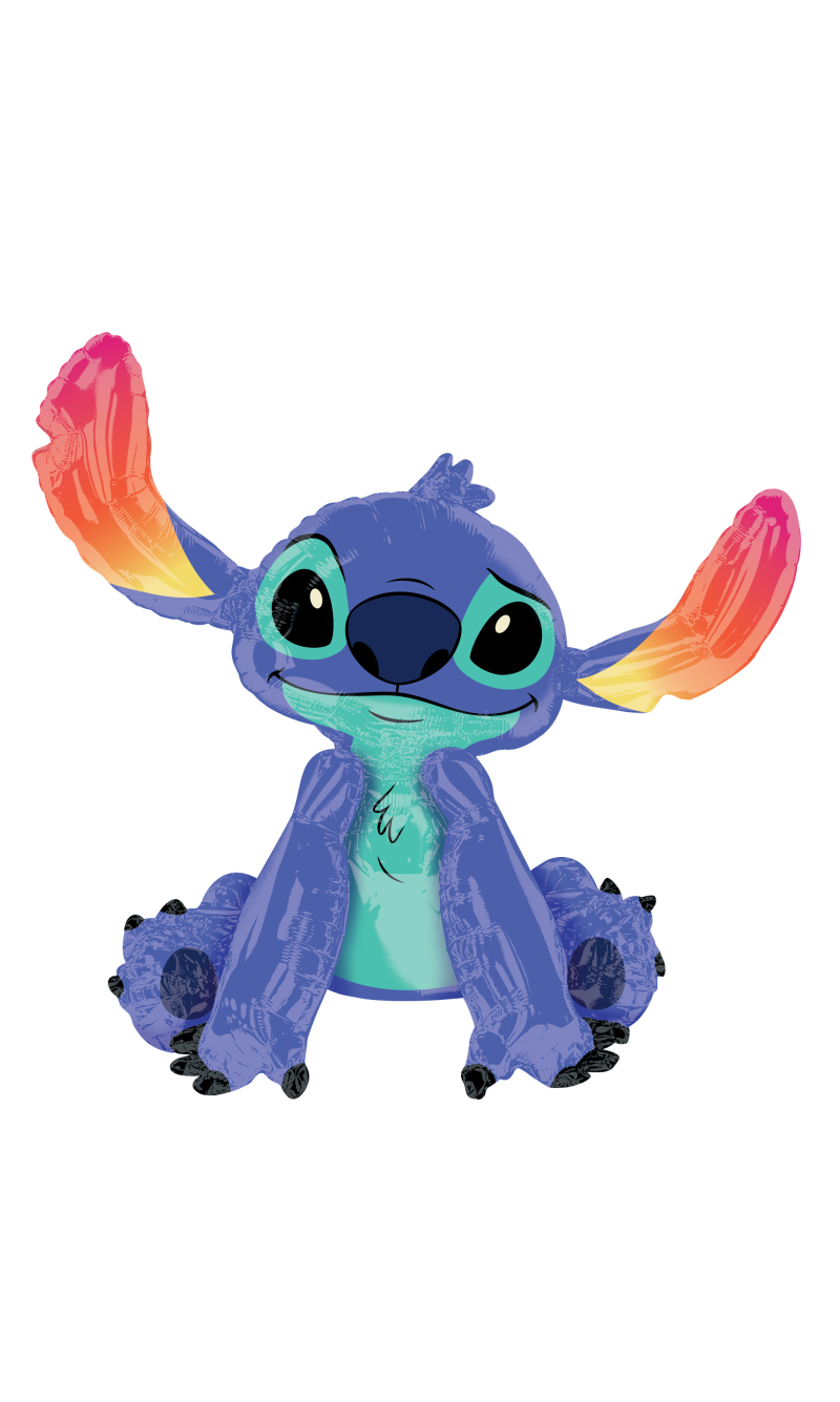 Stitch Airwalkers Foil Balloon - 86 x 96cm