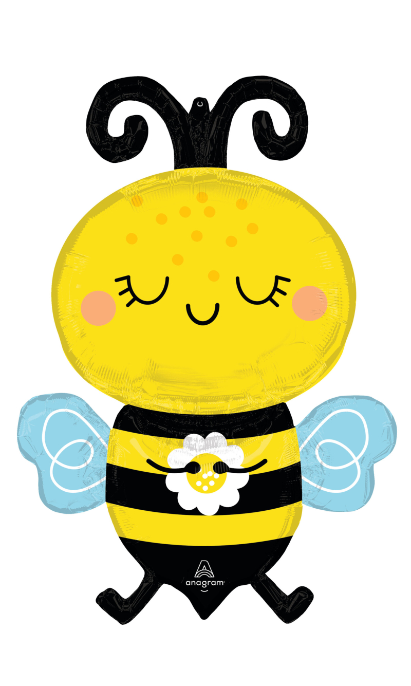 Happy Bee SuperShape Foil Balloon - 55 x 81cm