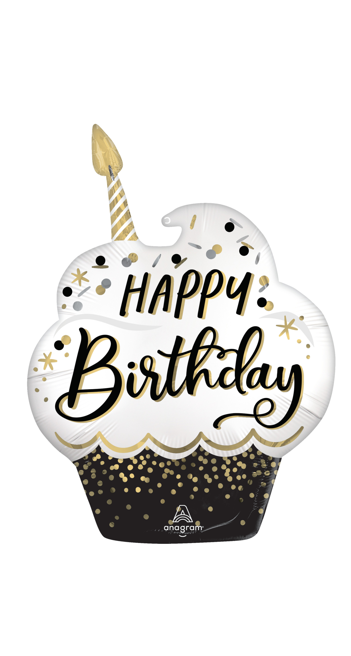 Satin BSG Birthday Wishes SuperShape Foil Balloon - 55 x 73cm
