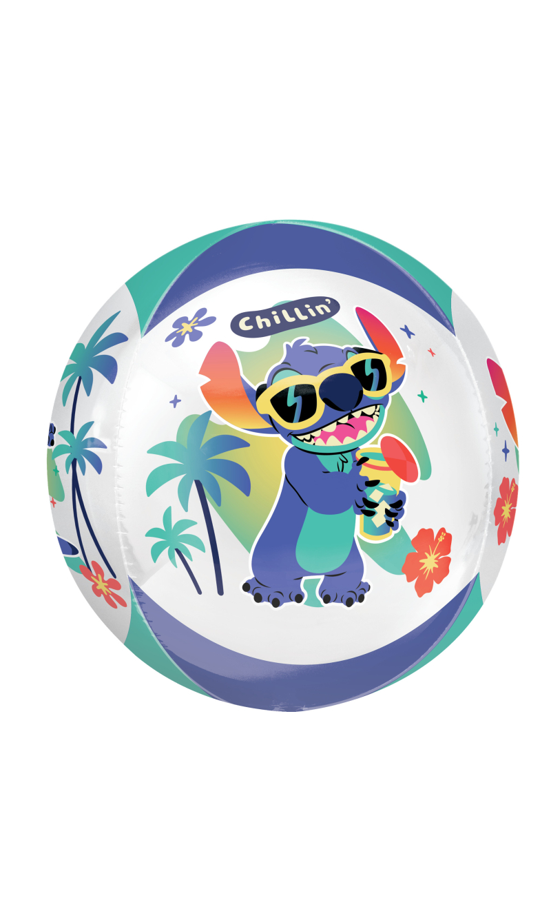 Stitch Orbz Foil Balloon - 38 x 40cm
