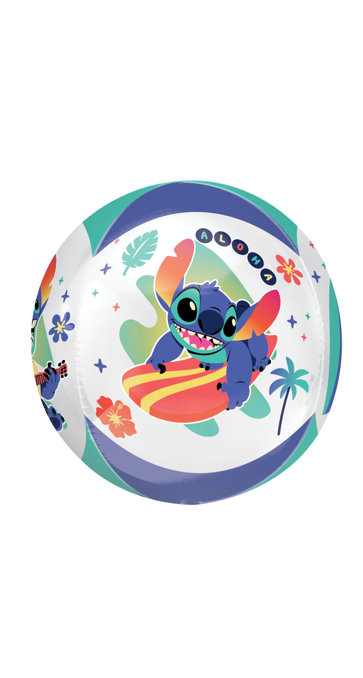 Stitch Orbz Foil Balloon - 38 x 40cm - Image 3