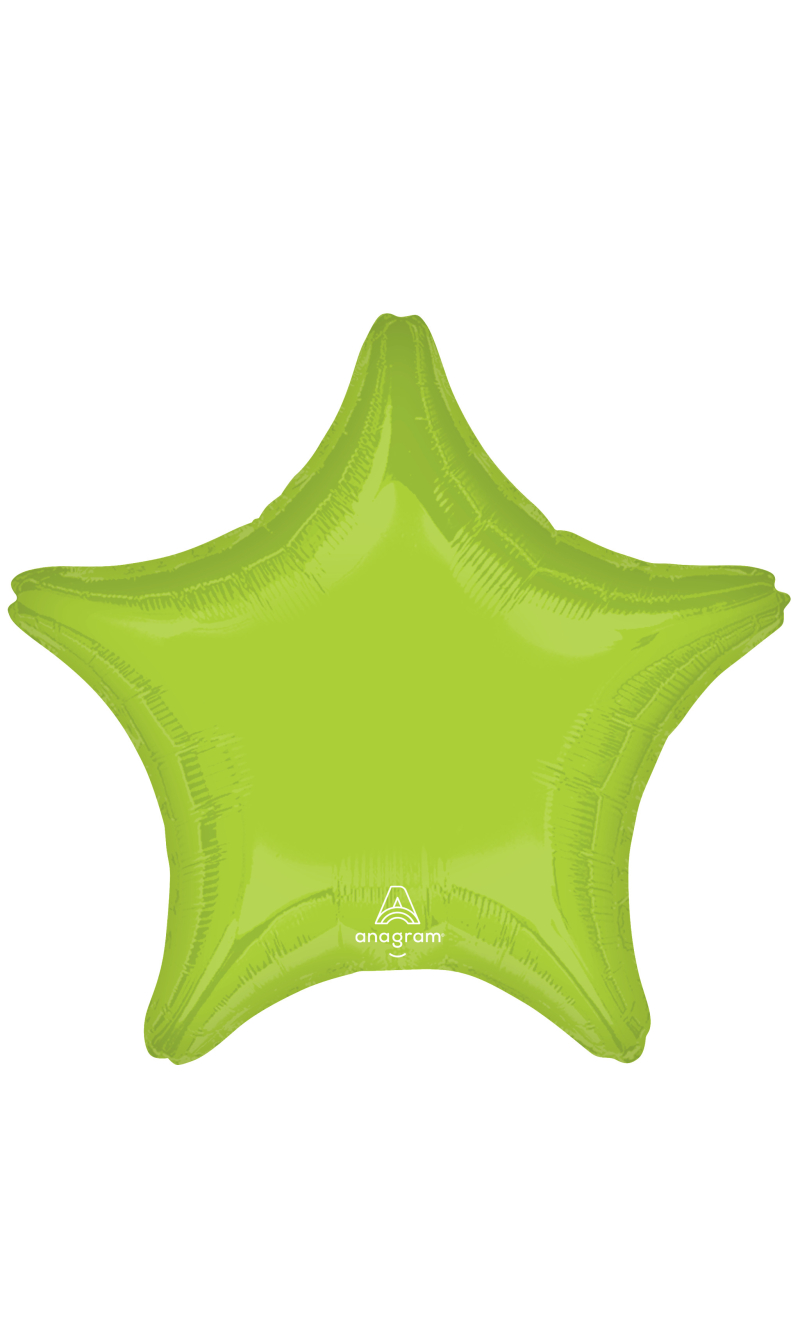 Vibrant Green Standard Star Foil Balloon 17" (42cm)