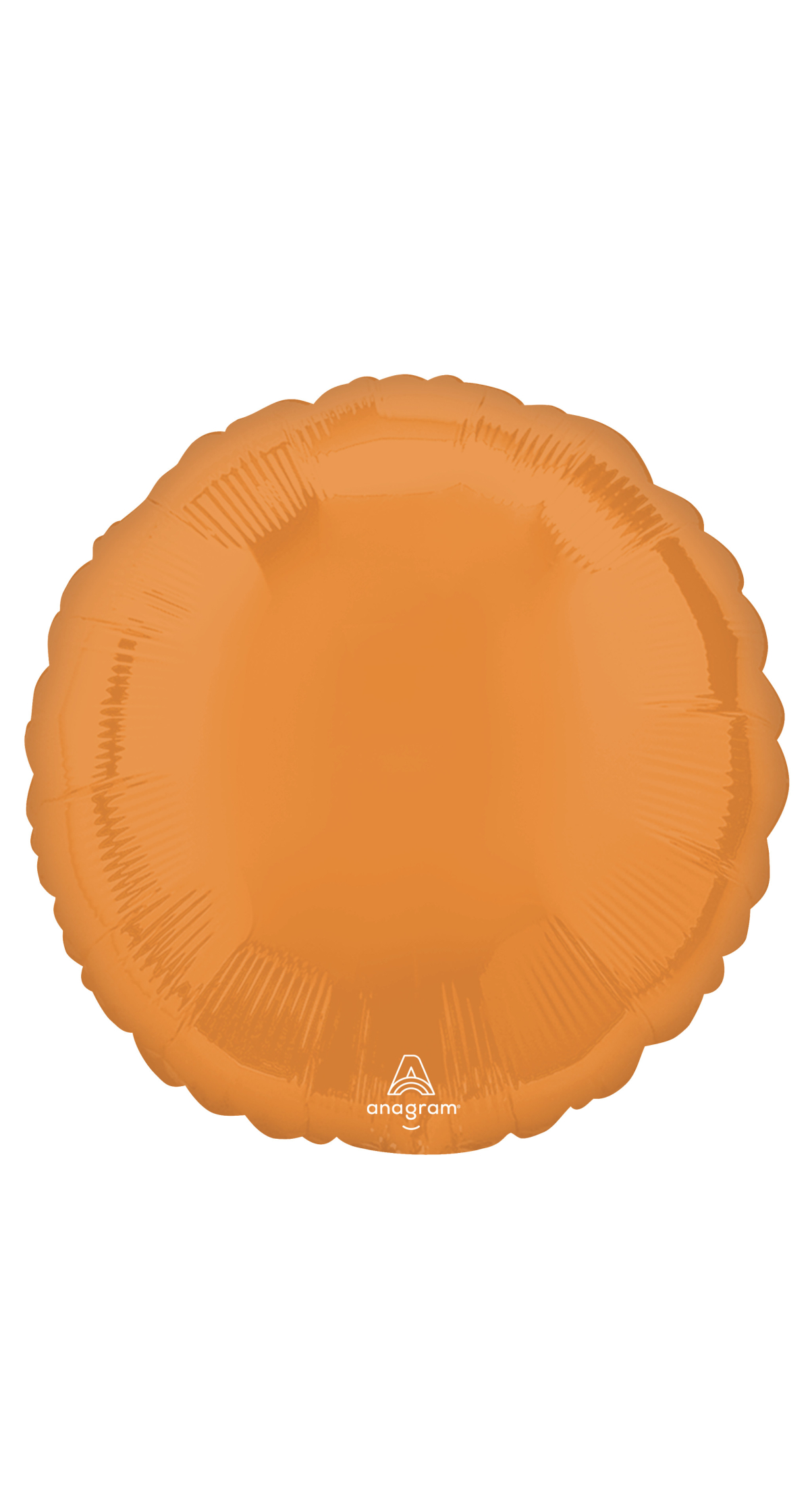 Vibrant Orange Standard Circle Foil Balloon 17" (42cm)