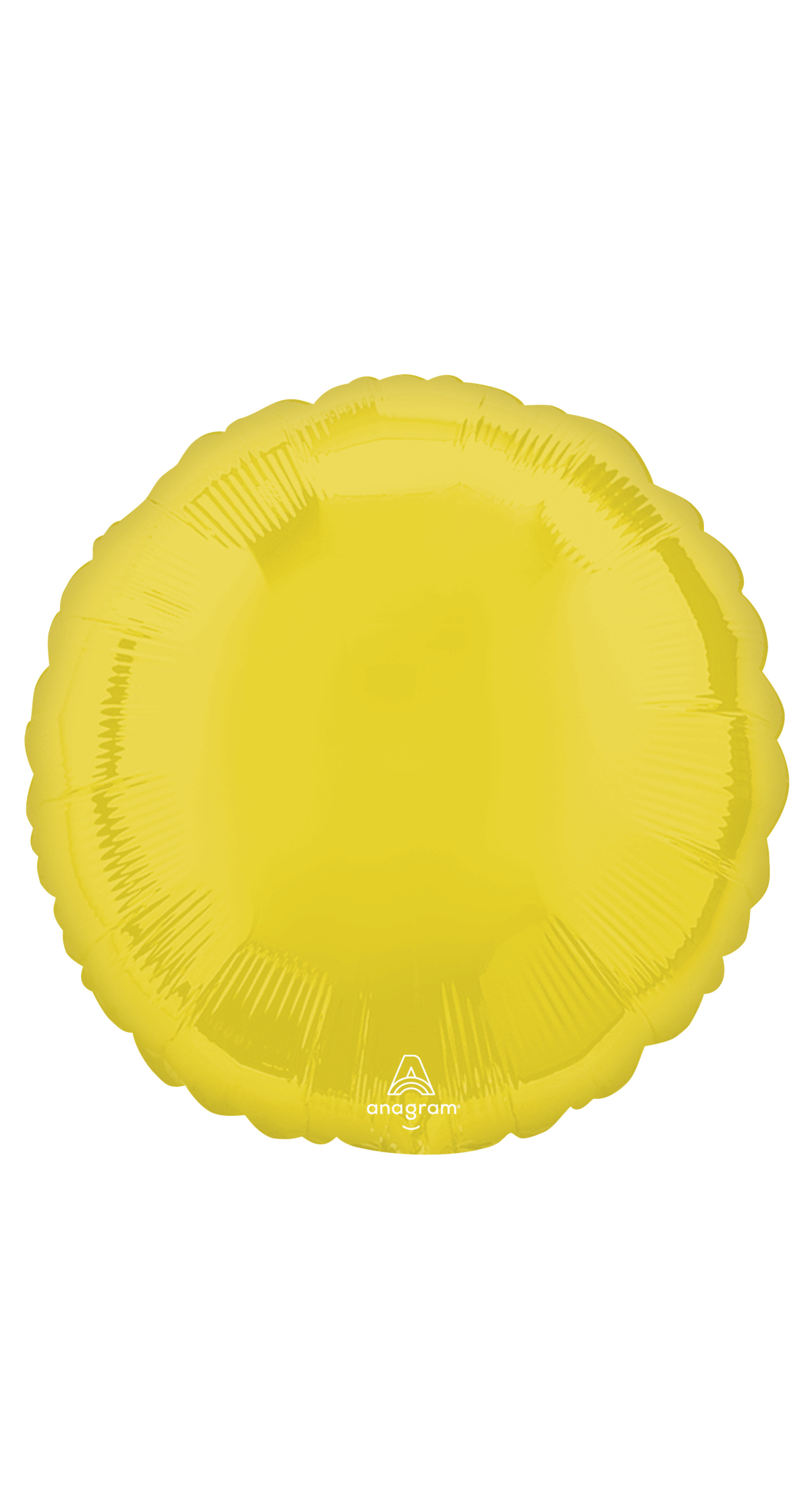 Vibrant Yellow Standard Circle Foil Balloon 17" (42cm)