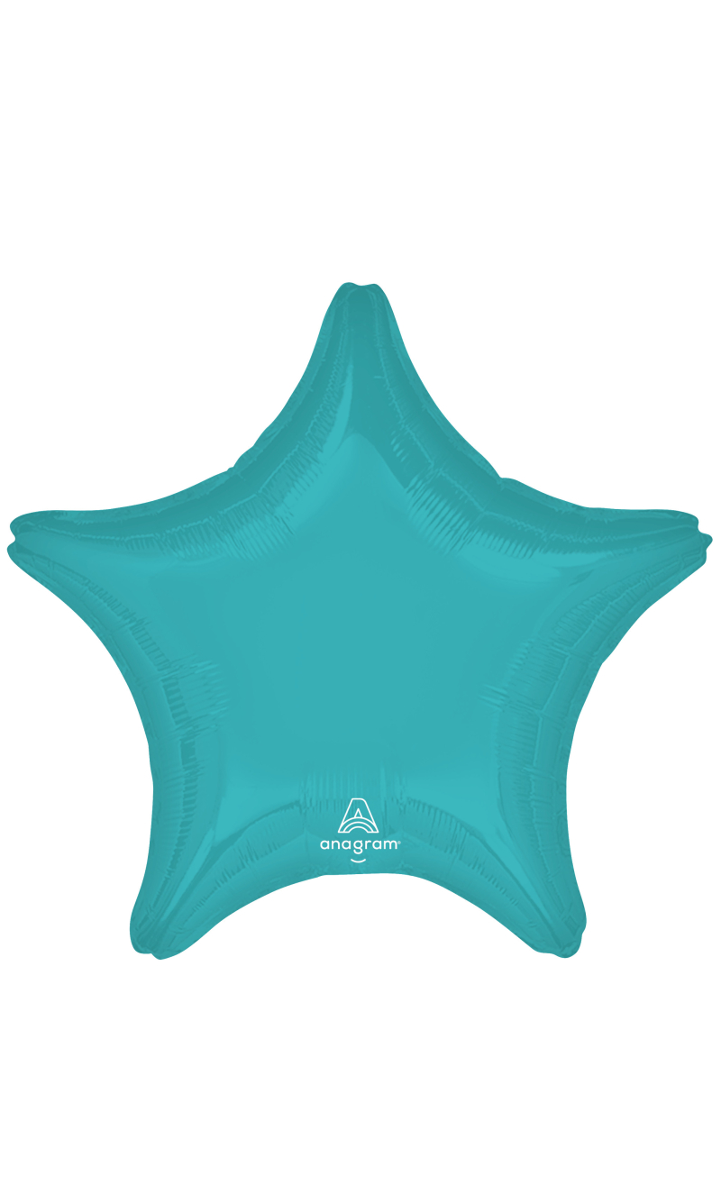 Vibrant Blue Standard Star Foil Balloon 17" (42cm)