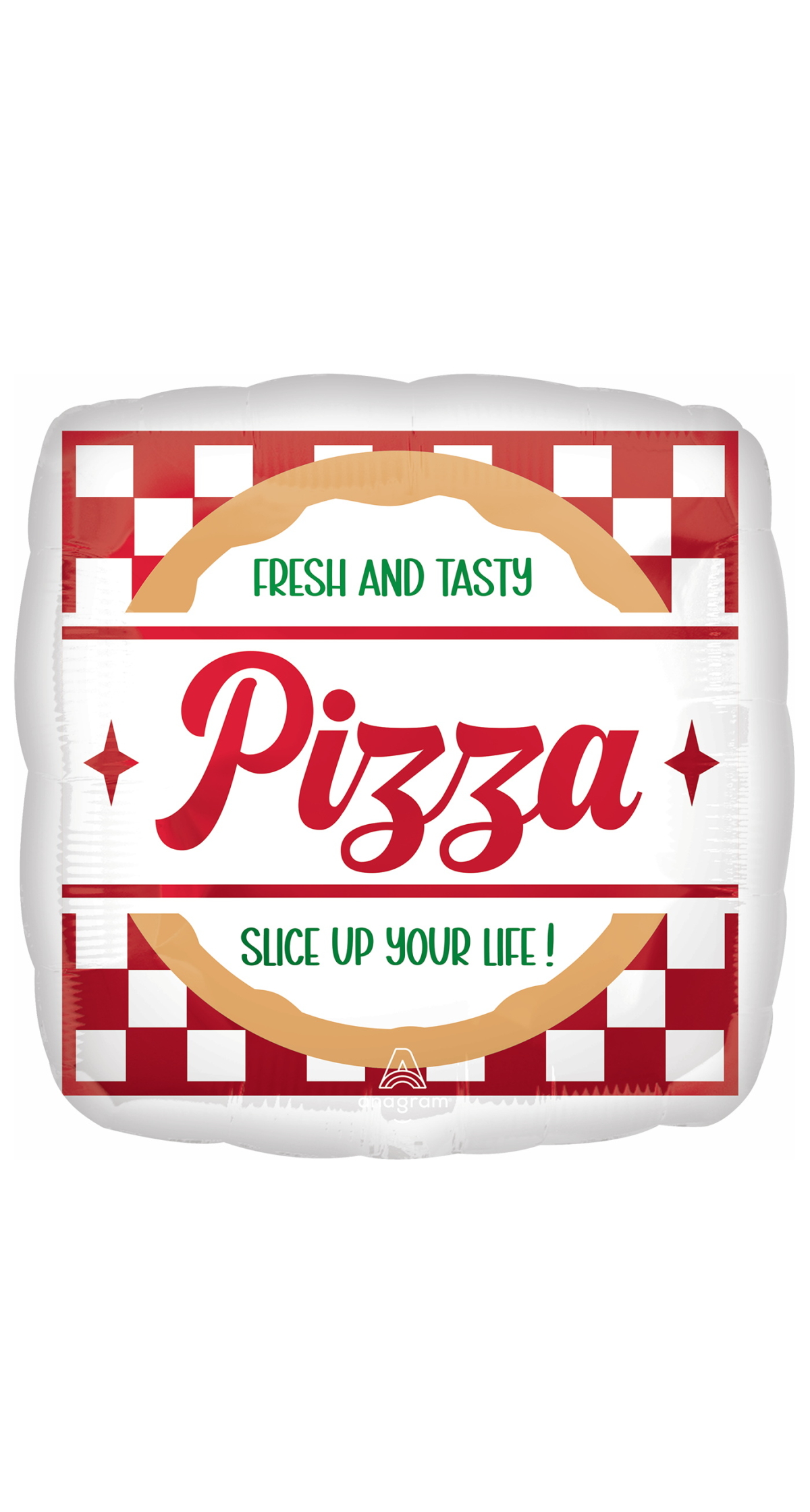 Pizza Party Standard Circle Foil Balloon 17" (42cm)