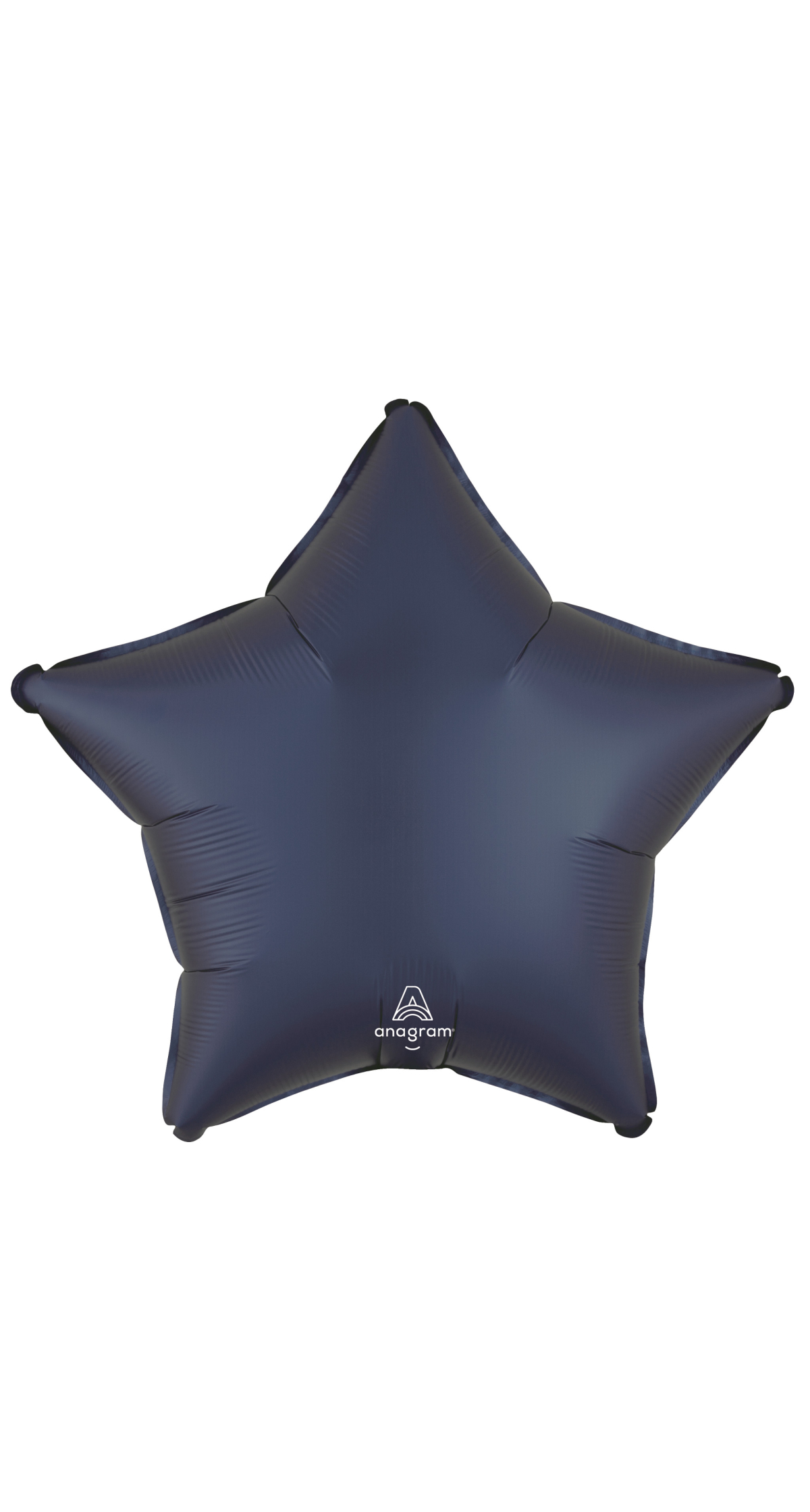Satin True Navy Star Standard Star Foil Balloon 17" (42cm)