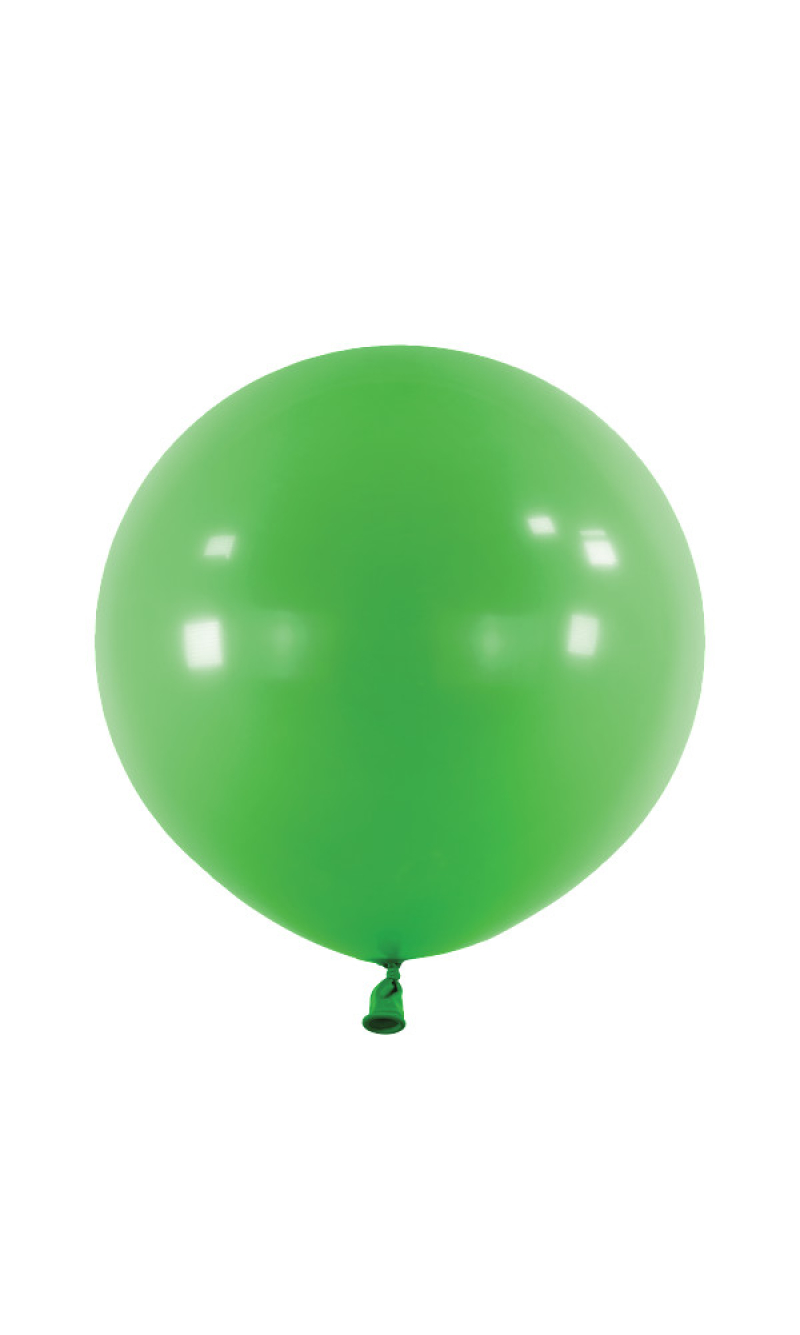 Anagram Latex Balloon - Standard Festive Green  24" RND - 4pcs