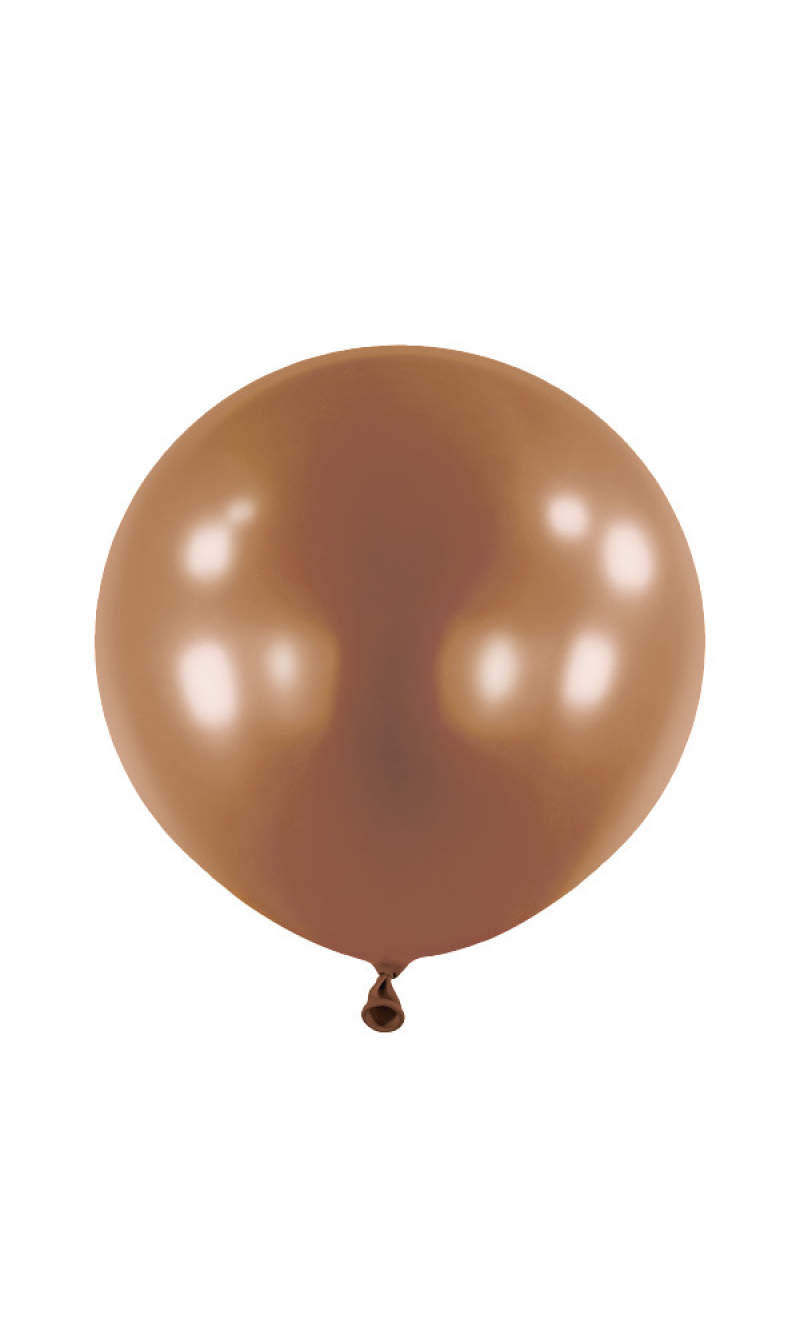 Anagram Latex Balloon - Fashion Chocolate  24" RND - 4pcs