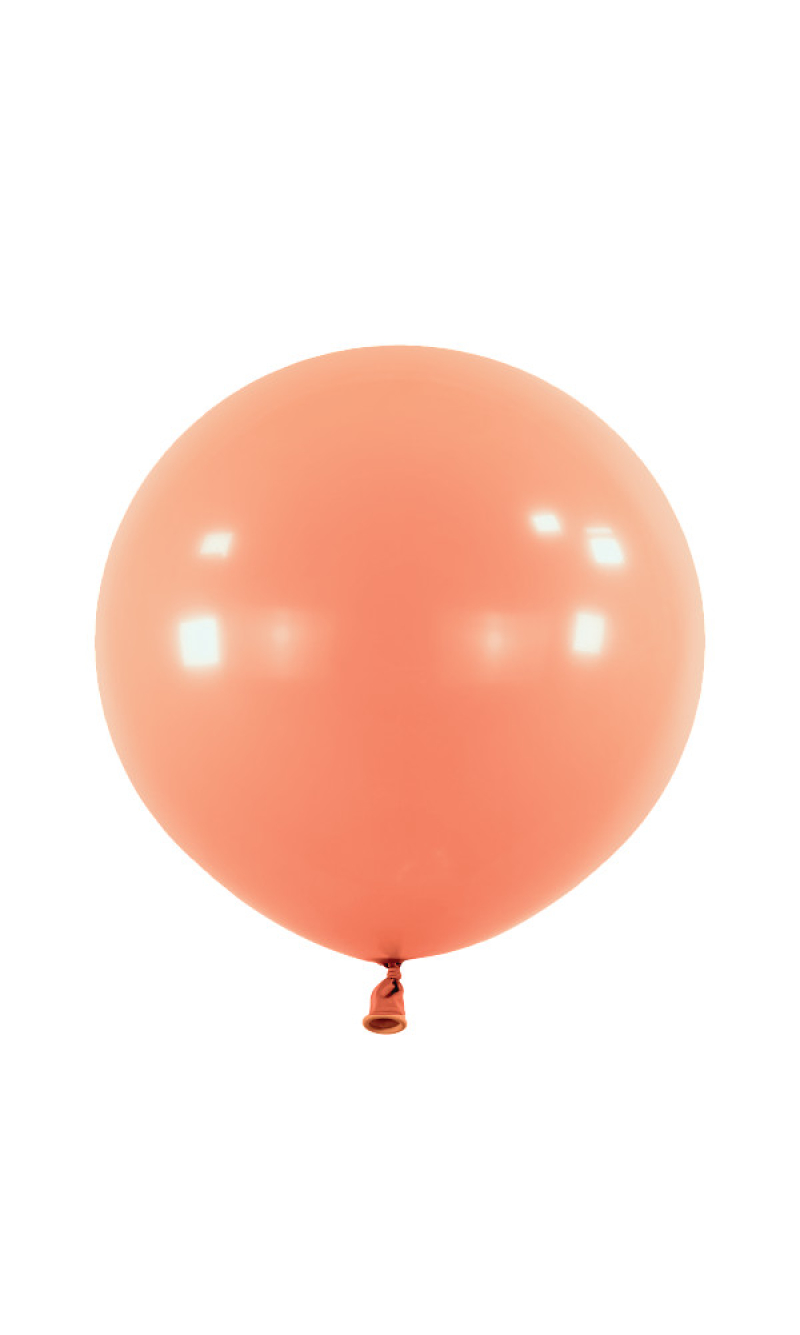 Anagram Latex Balloon - Fashion Coral  24" RND - 4pcs