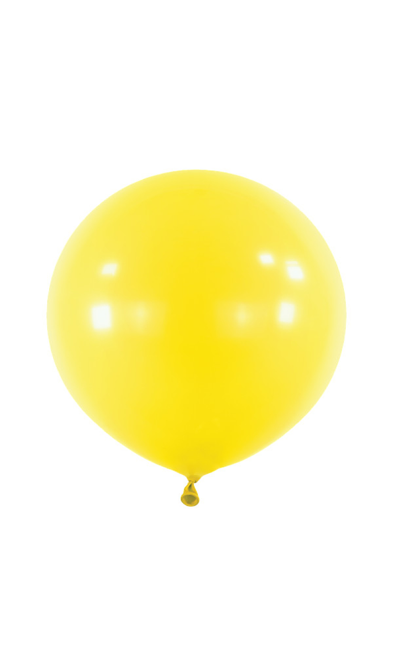 Anagram Latex Balloon - Standard Sunshine Yellow  24" RND - 4pcs