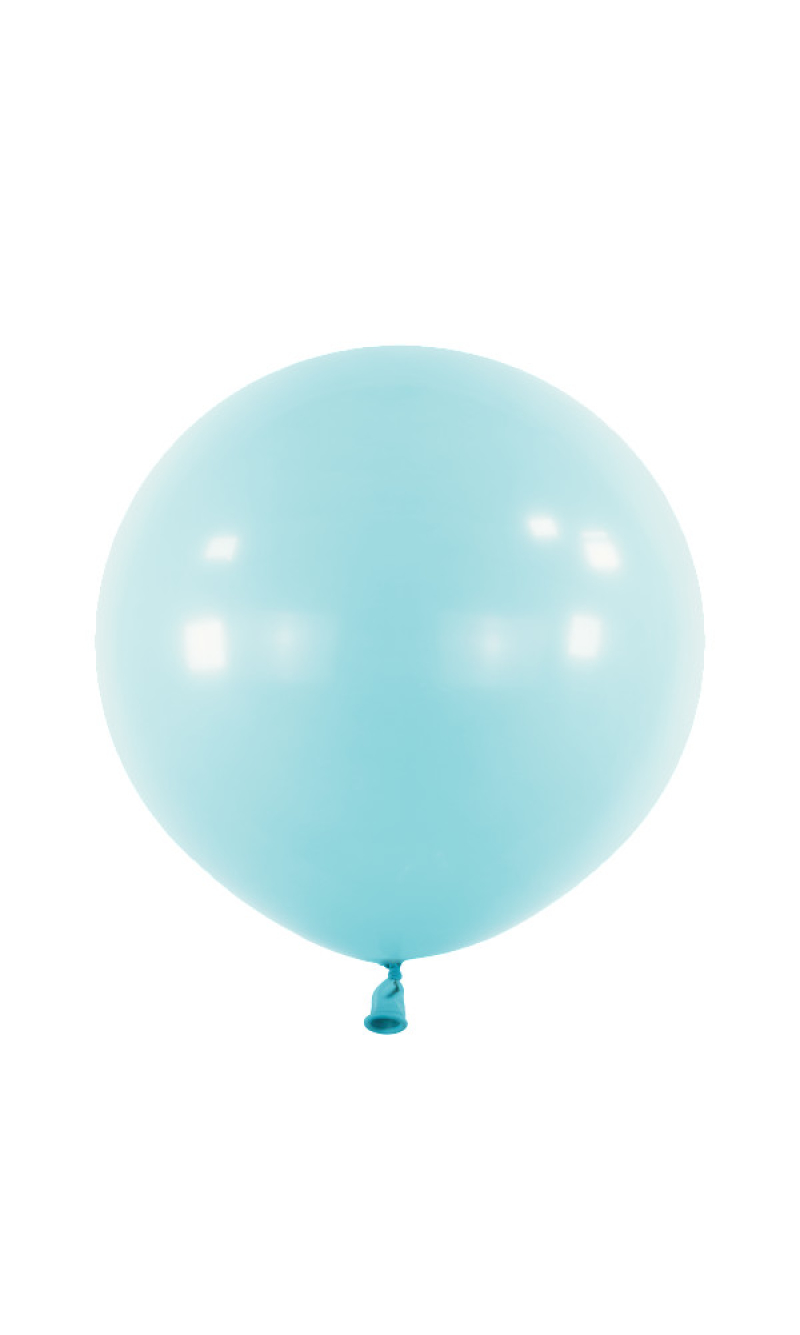 Anagram Latex Balloon - Standard Pastel Blue  24" RND - 4pcs