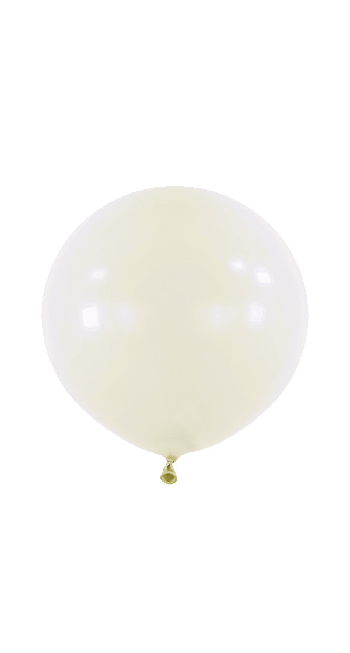 Anagram Latex Balloon - Standard Frosty White  24" RND - 4pcs