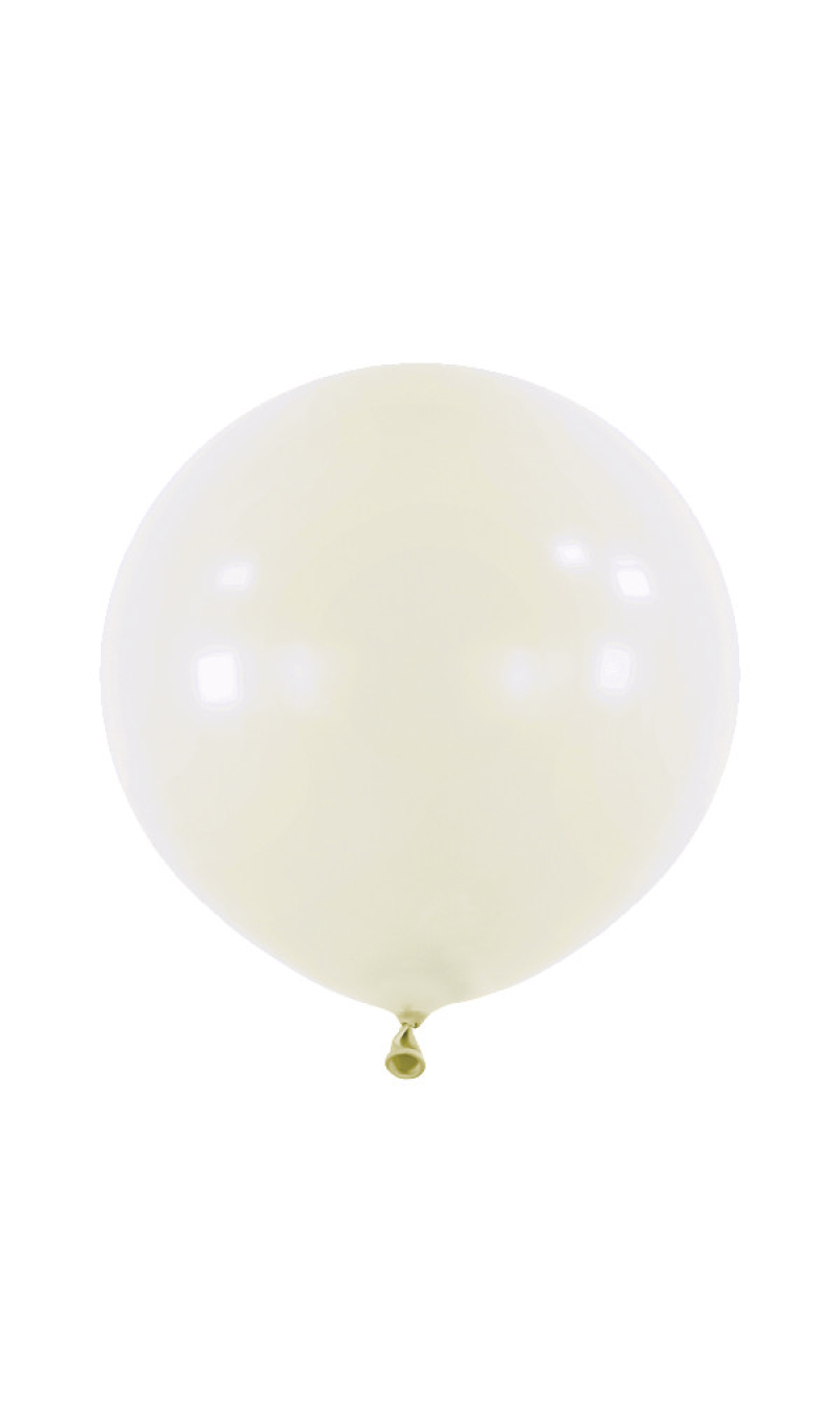 Anagram Latex Balloon - Standard Frosty White  24" RND - 4pcs