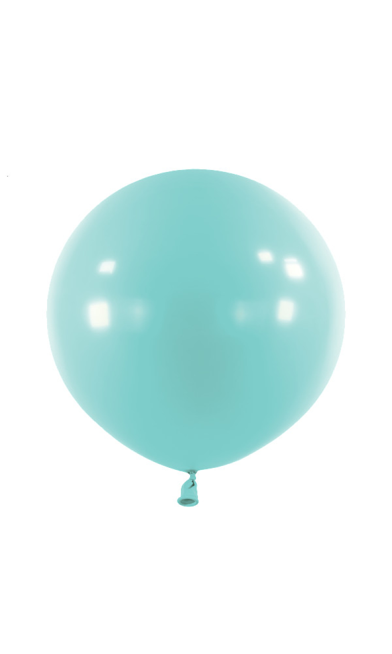 Anagram Latex Balloon - Fashion Caribbean Blue  24" RND - 4pcs