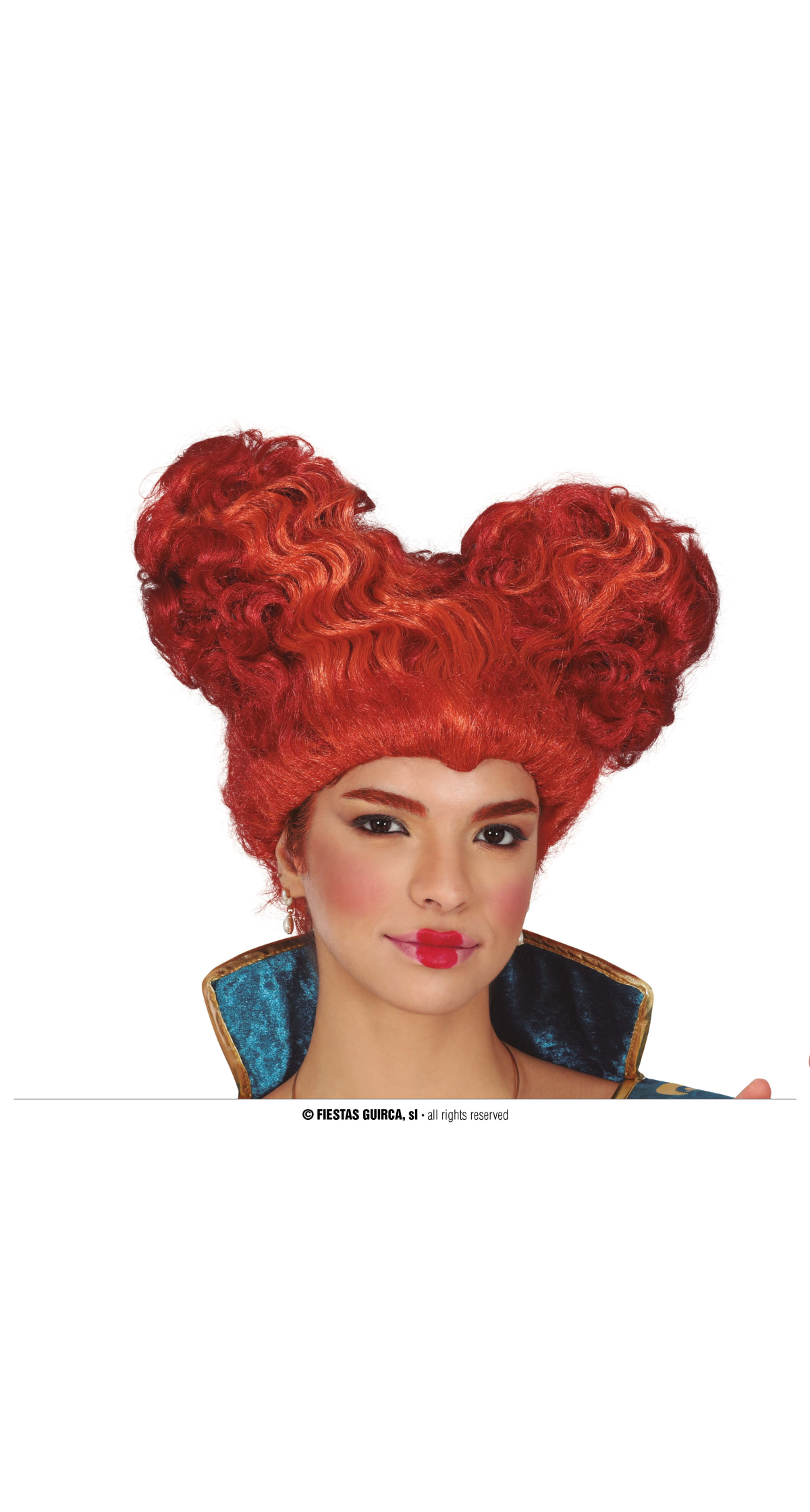 Red Queen Of Hearts Wig - Adult One Size