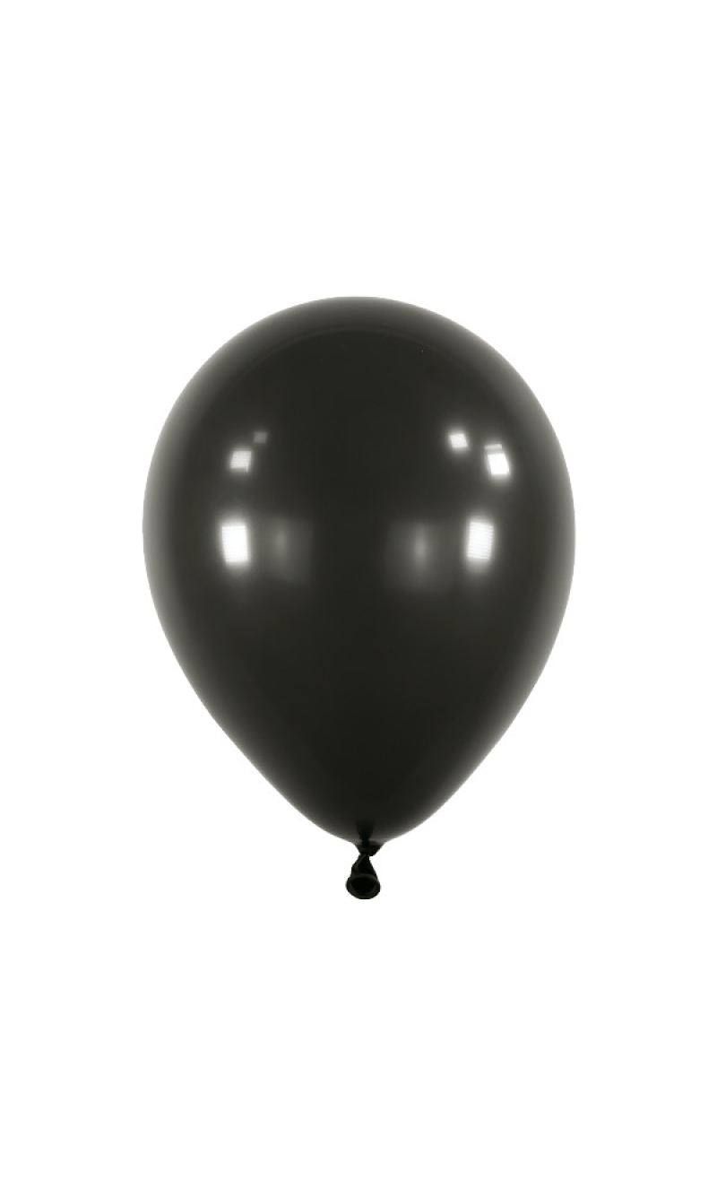 Anagram Latex Balloon - Fashion Jet Black  11" RND - 50pcs